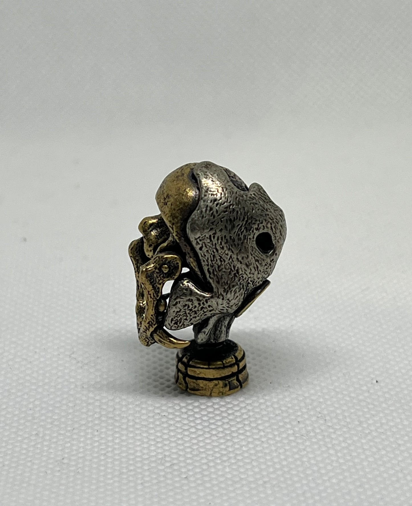 Brass Beast Gas Mask Lanyard Bead, EDC Paracord Bead.