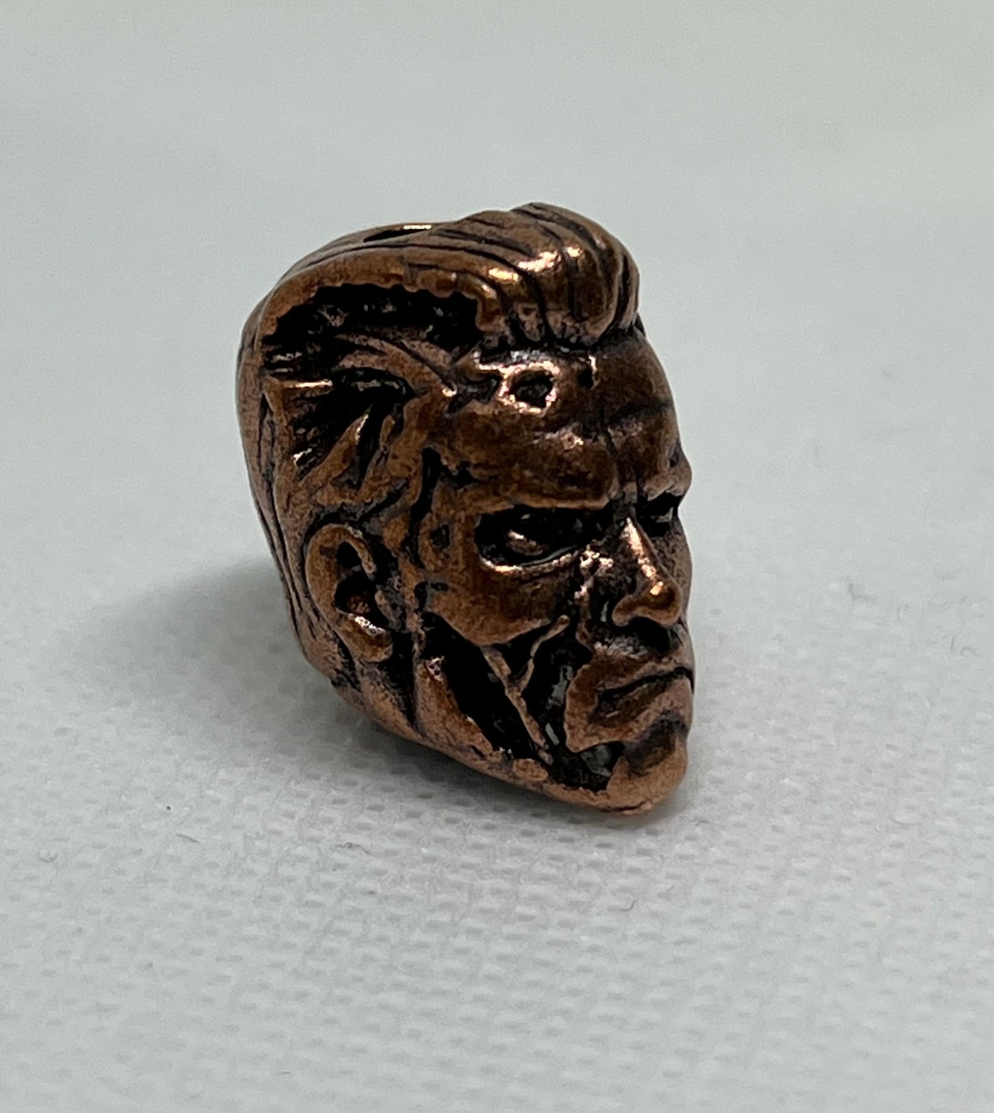 Brass "Terminator" Lanyard Bead, EDC Paracord Bead.