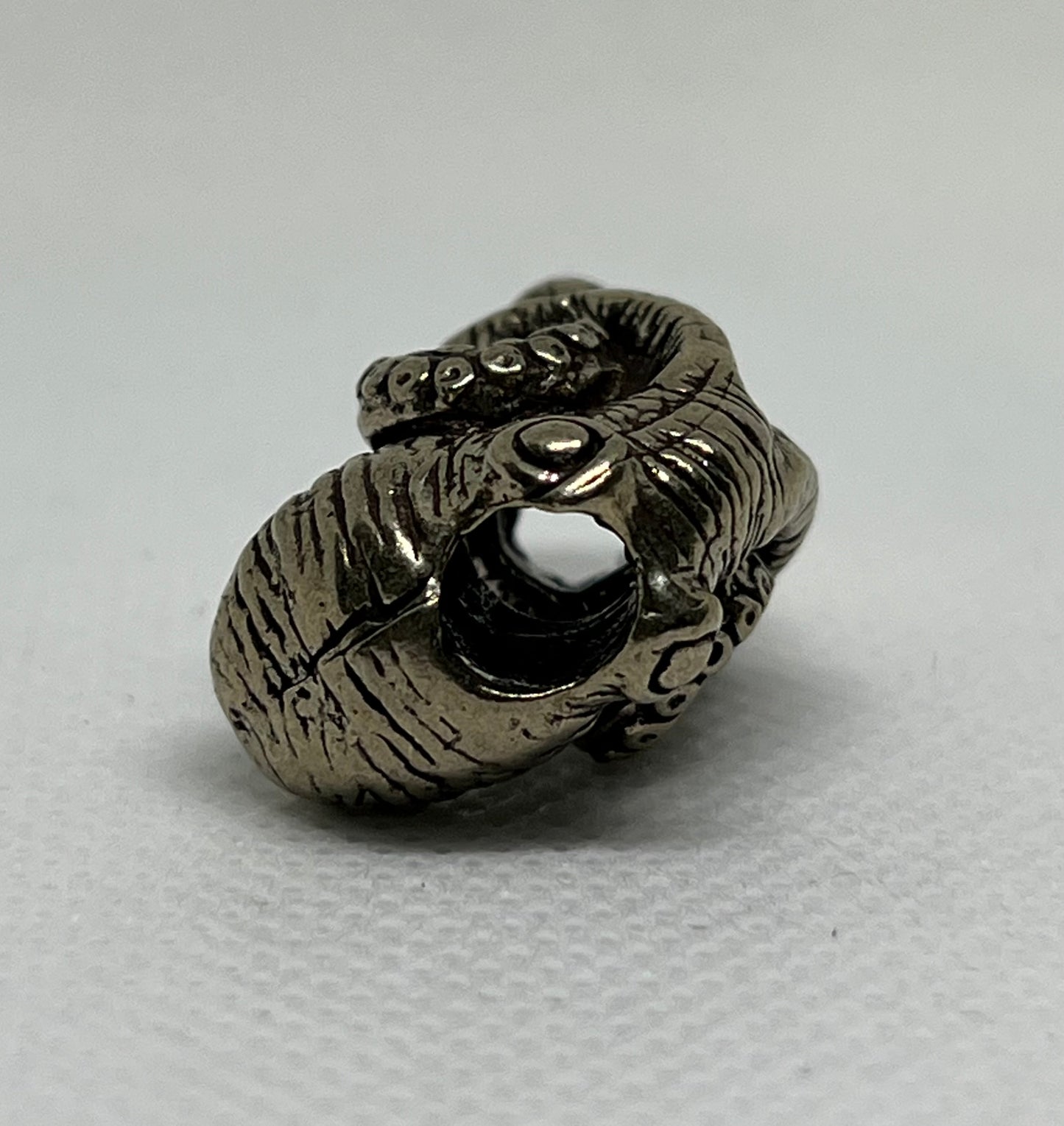Brass Octopus Lanyard Bead, EDC Paracord Bead