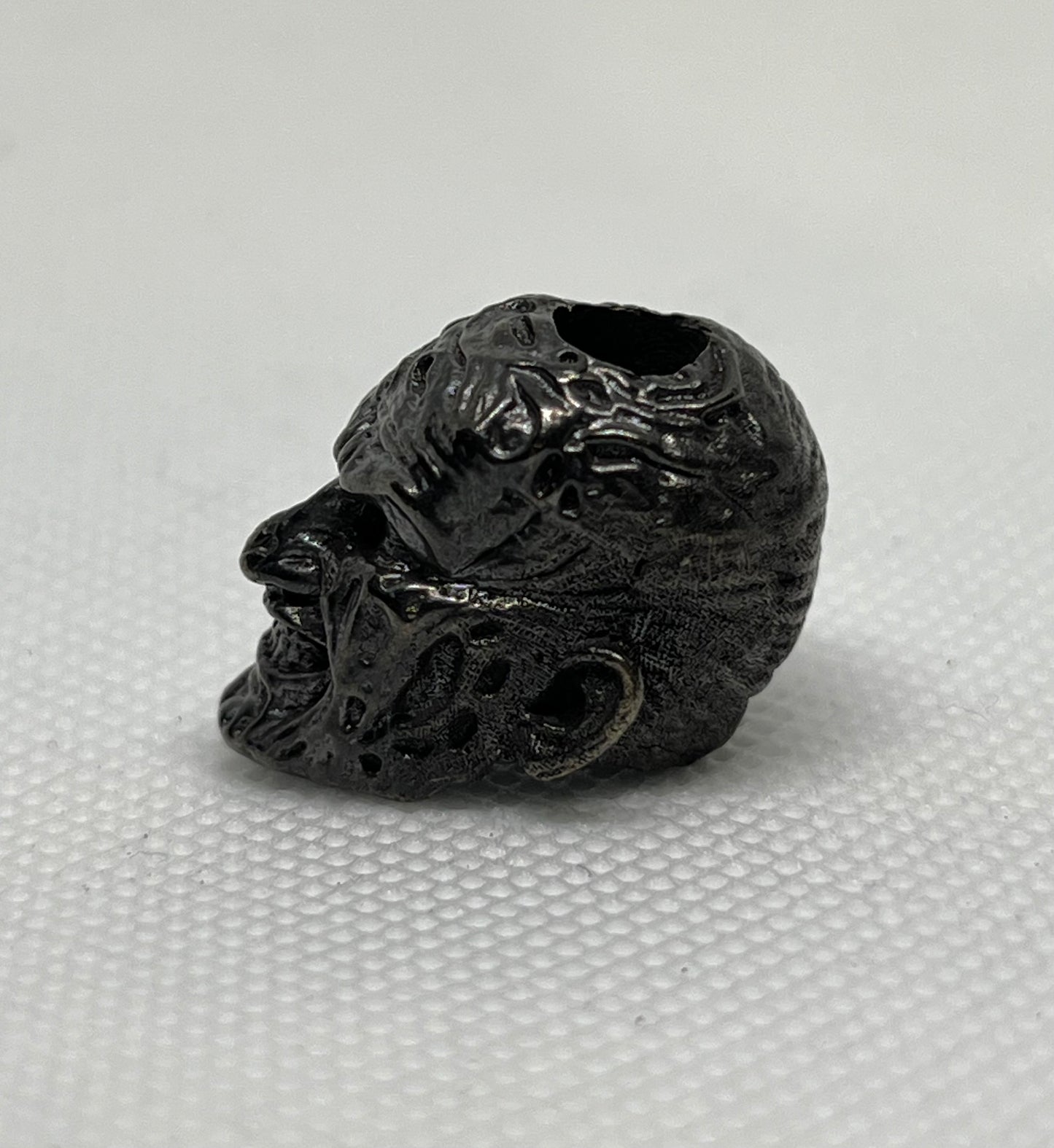Brass Horror Freddy Lanyard Bead, EDC Paracord Bead.