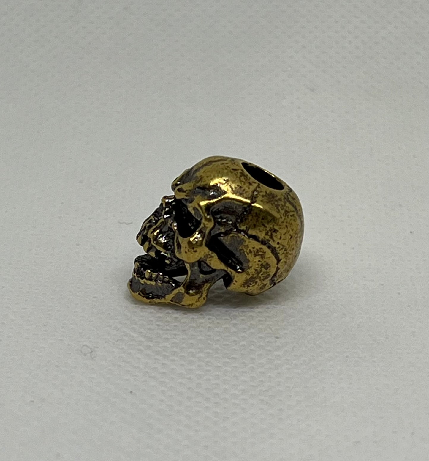 Brass Skull Lanyard Beads, EDC Paracord Beads