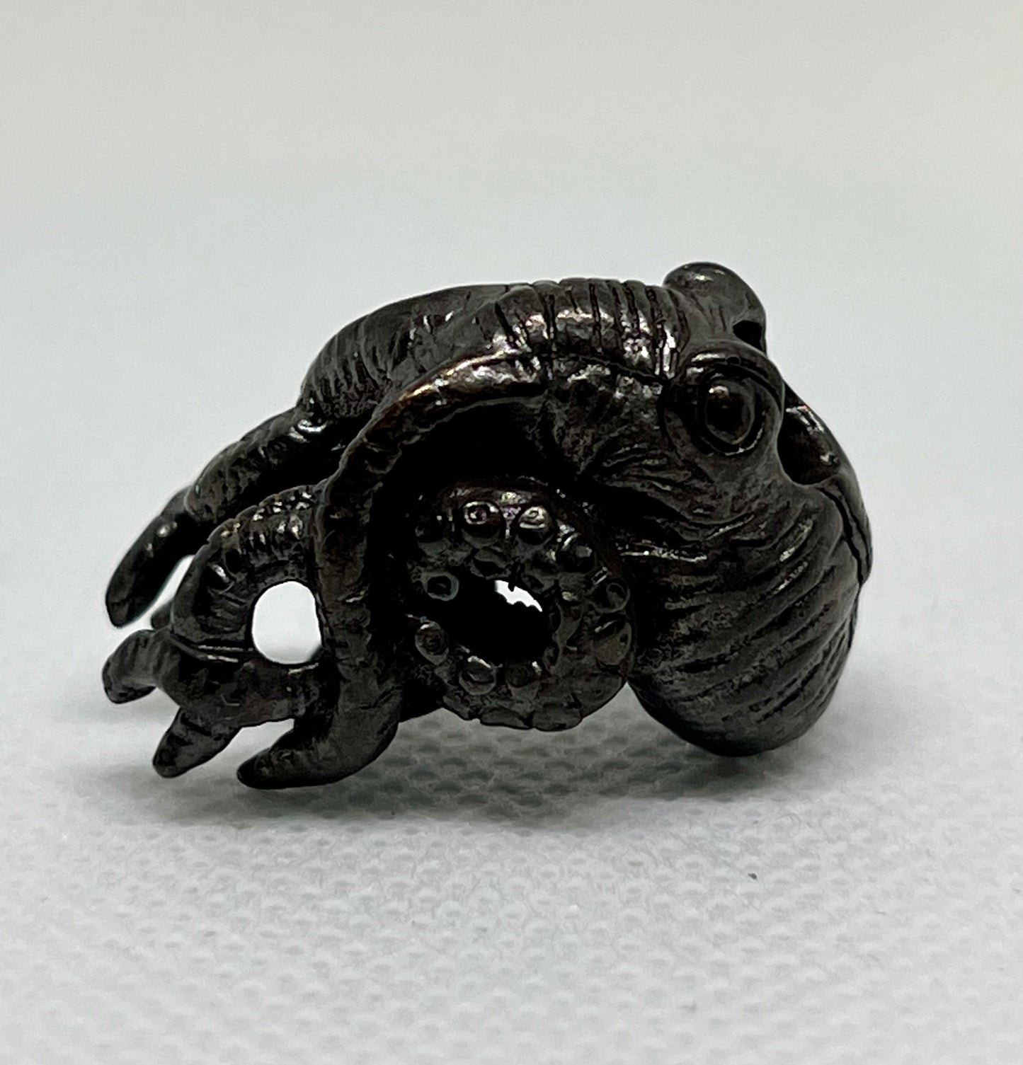 Brass Octopus Lanyard Bead, EDC Paracord Bead