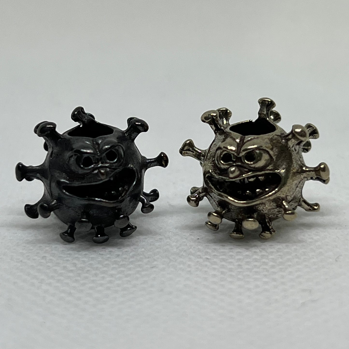 Brass Cartoon Little Monster Lanyard Bead, EDC Paracord Bead.