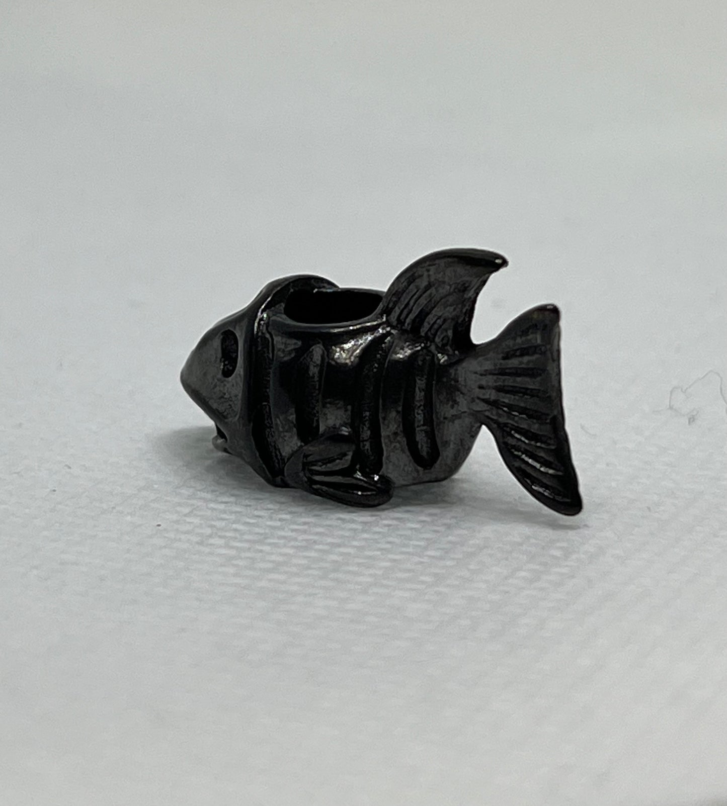Brass Shark Lanyard Bead, EDC Paracord Bead
