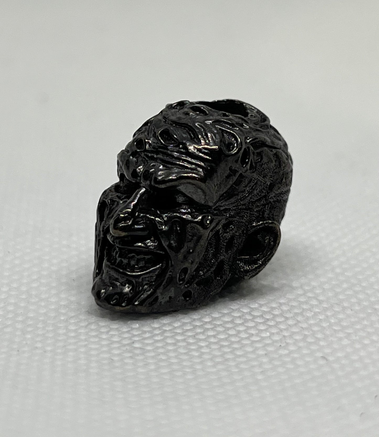 Brass Horror Freddy Lanyard Bead, EDC Paracord Bead.