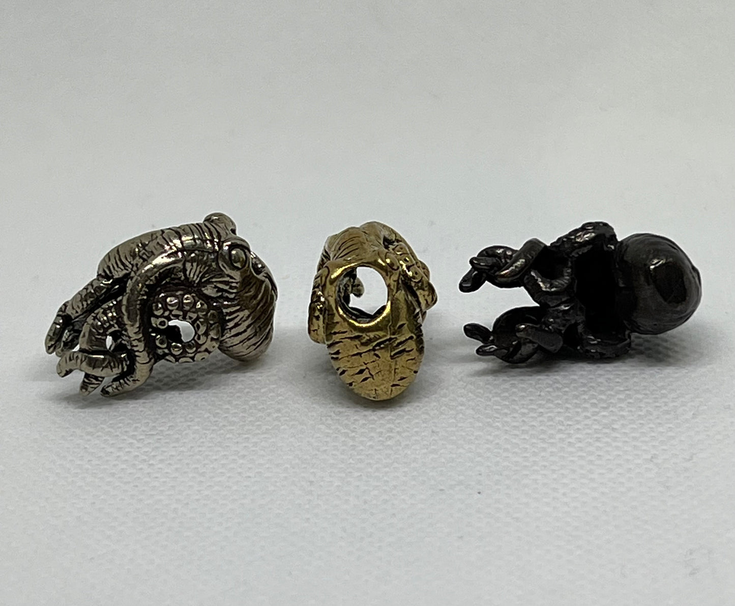 Brass Octopus Lanyard Bead, EDC Paracord Bead