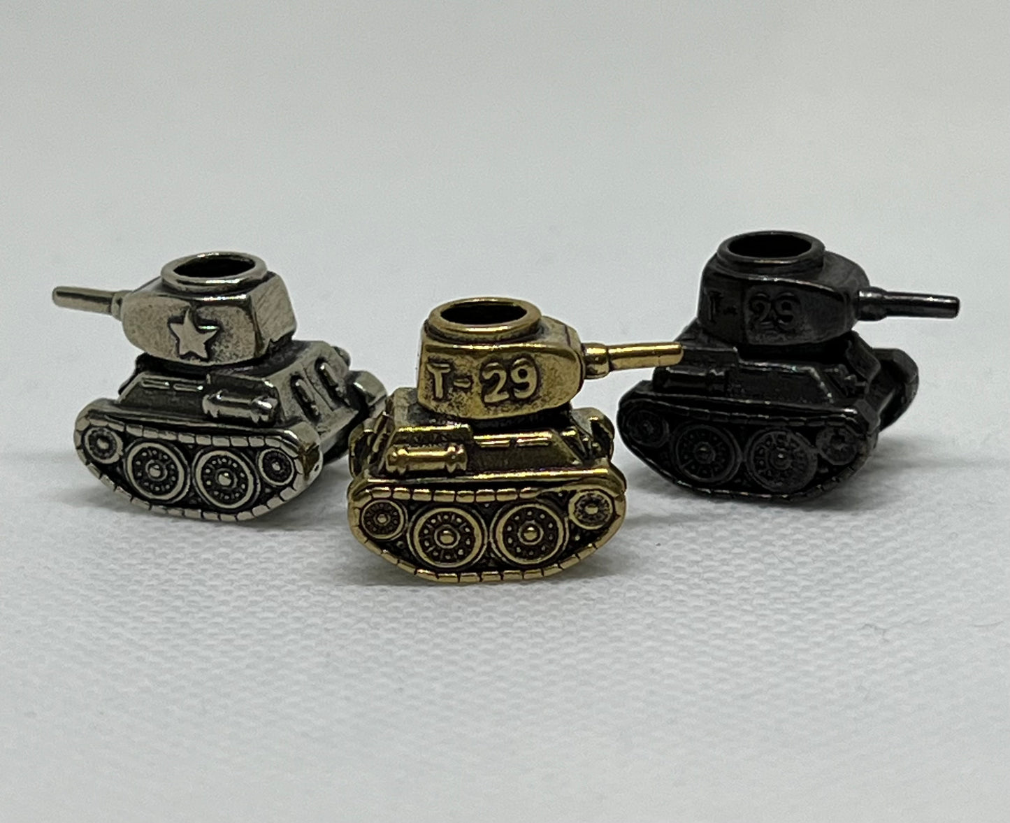 Brass Classic T29 Tank Lanyard Bead, EDC Paracord Bead.