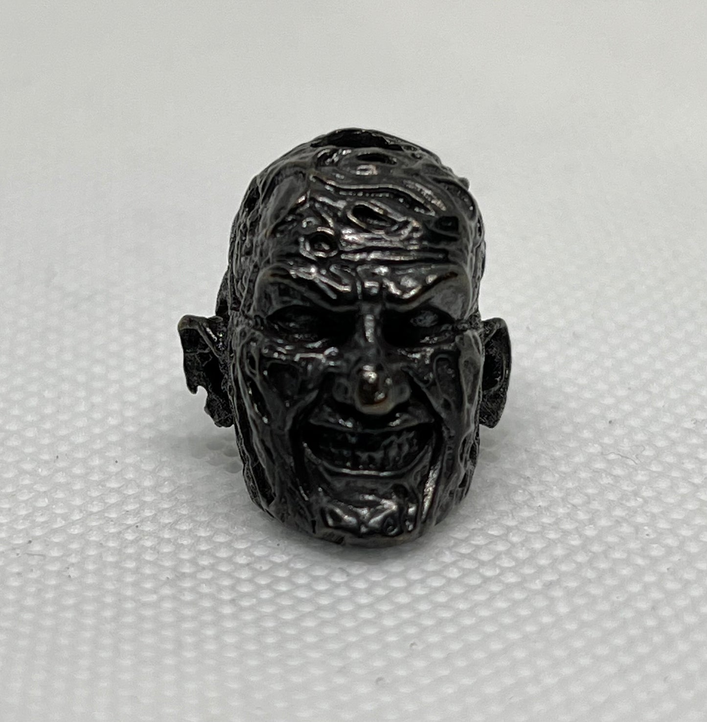 Brass Horror Freddy Lanyard Bead, EDC Paracord Bead.