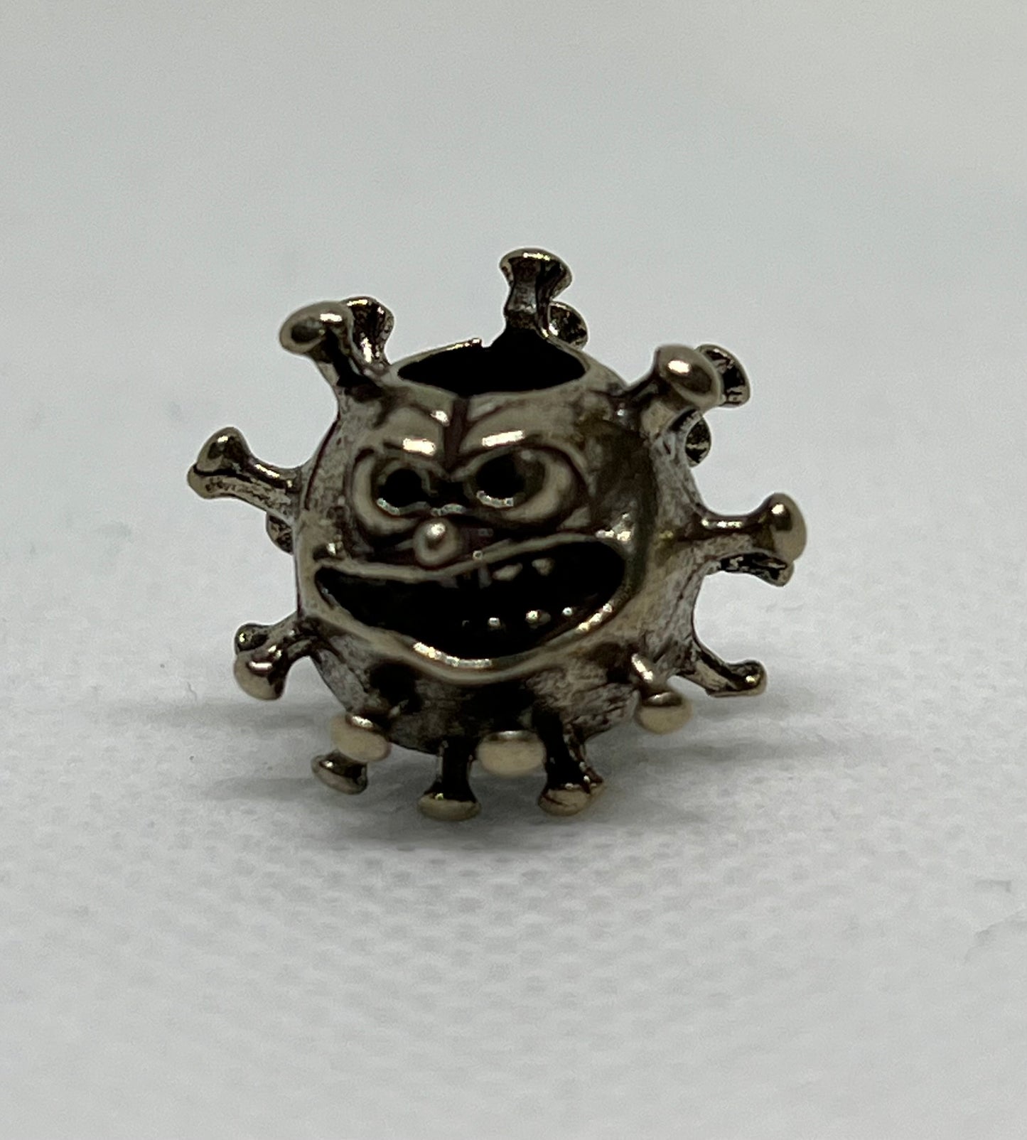 Brass Cartoon Little Monster Lanyard Bead, EDC Paracord Bead.