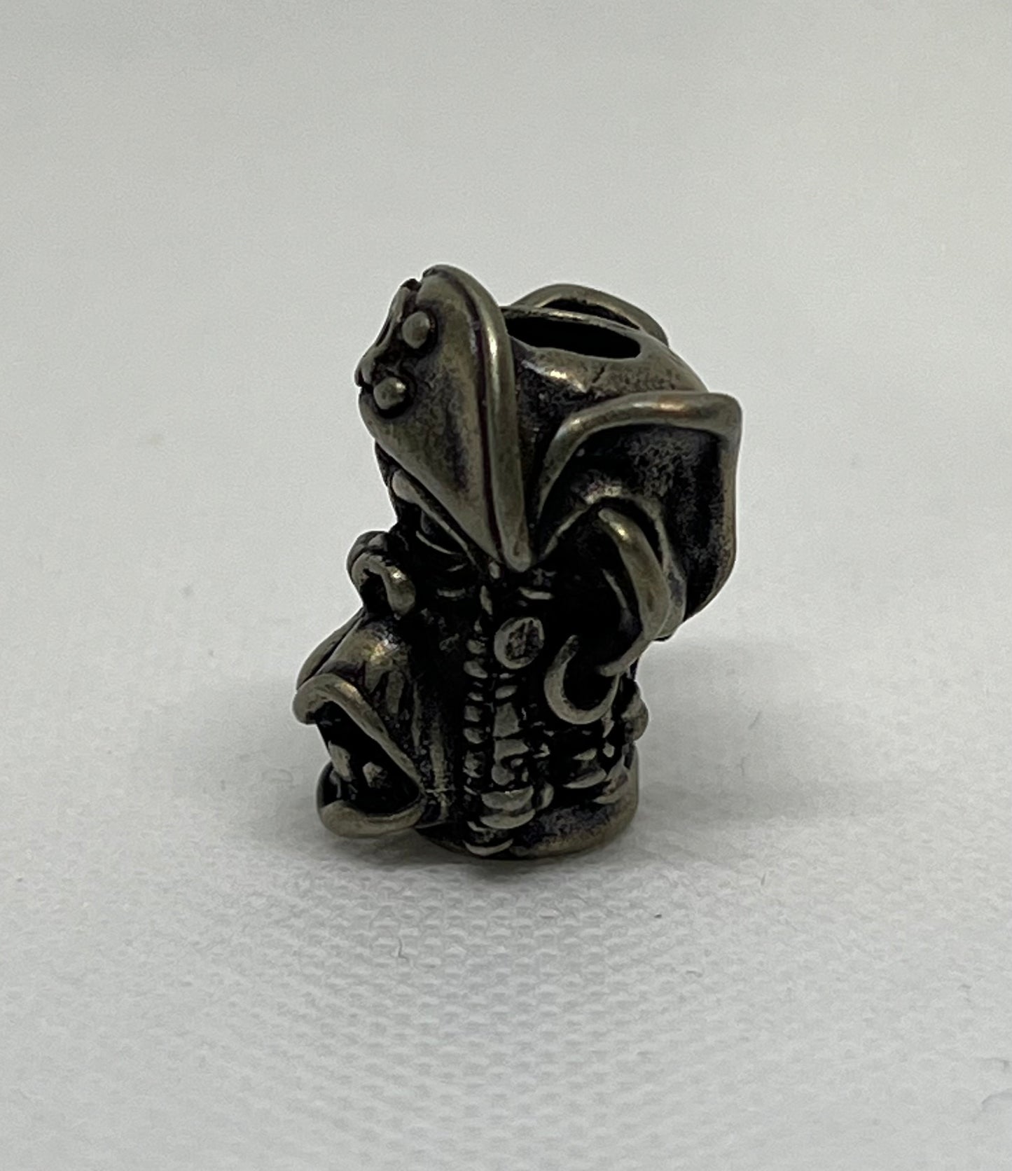 White Copper Gorilla Paracord Pendant, Hand Polished And Aged Retro Style, EDC