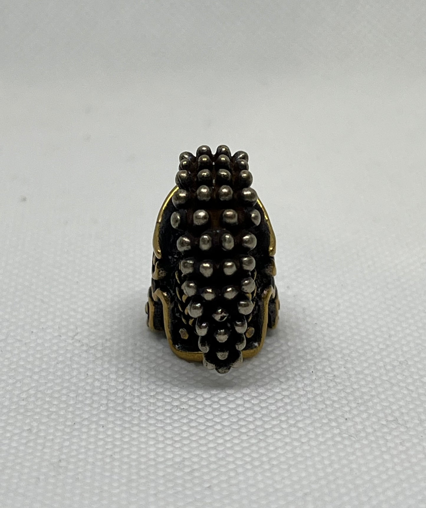 Brass Roman Centurian Skull Lanyard Bead, EDC Paracord Bead.