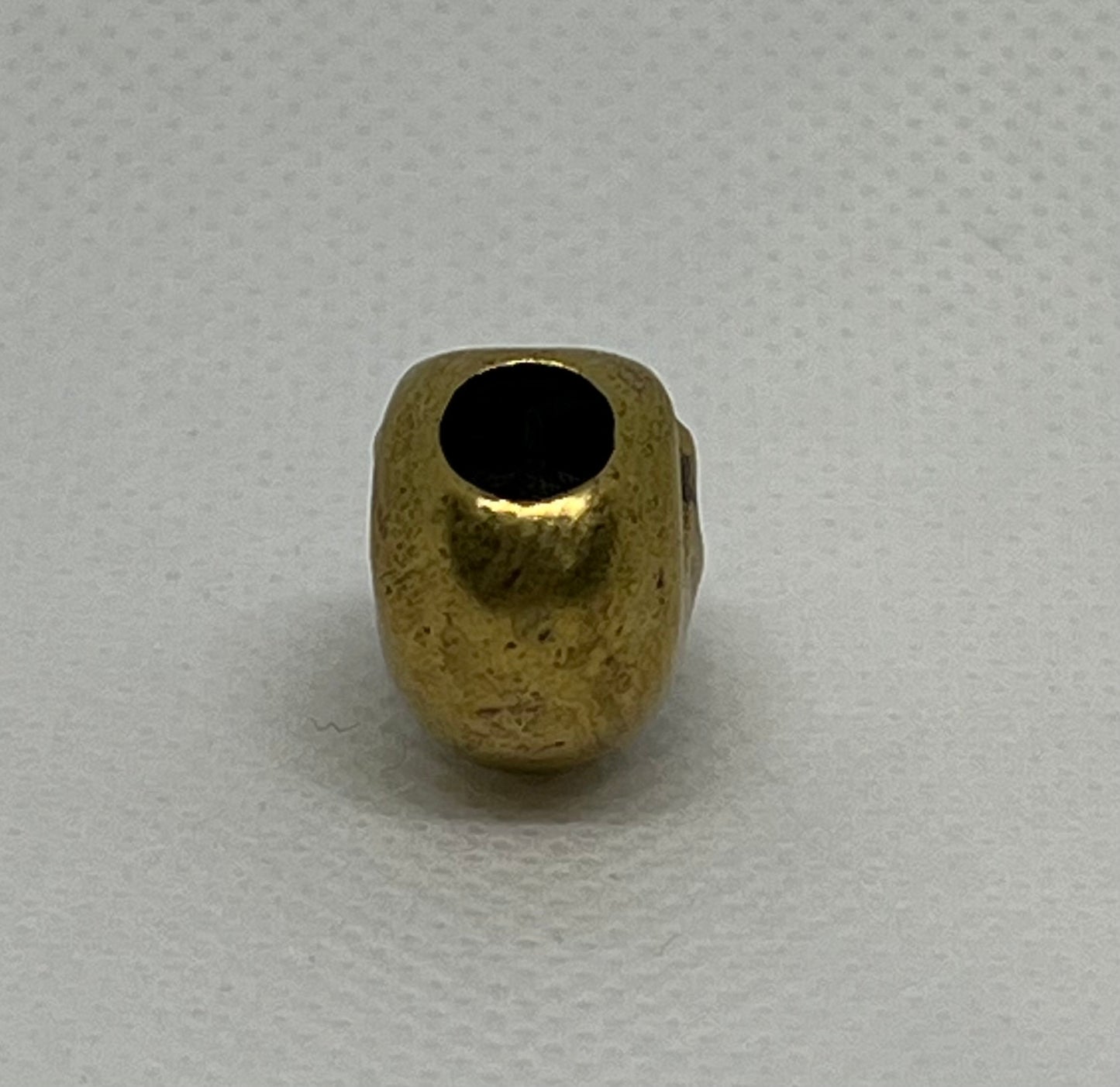 Brass Bearded Skull Lanyard Beads, EDC Paracord Beads