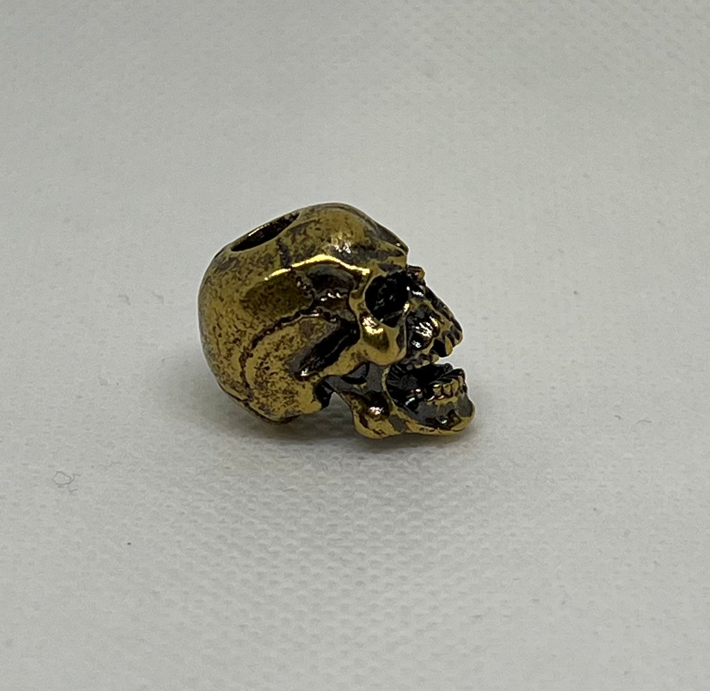Brass Skull Lanyard Beads, EDC Paracord Beads