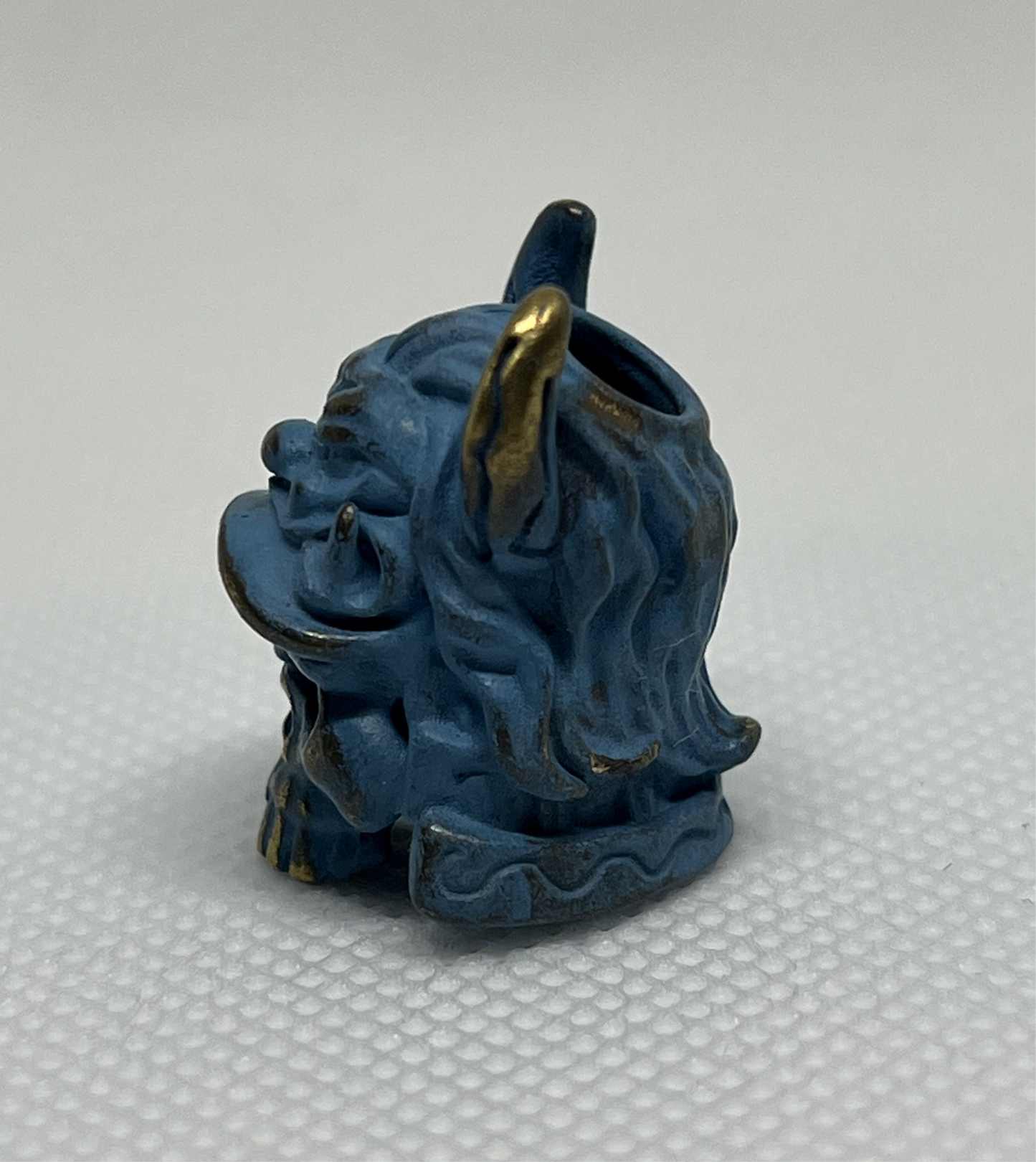 Brass Warrior Helmet Skull Lanyard Bead, EDC Paracord Bead.
