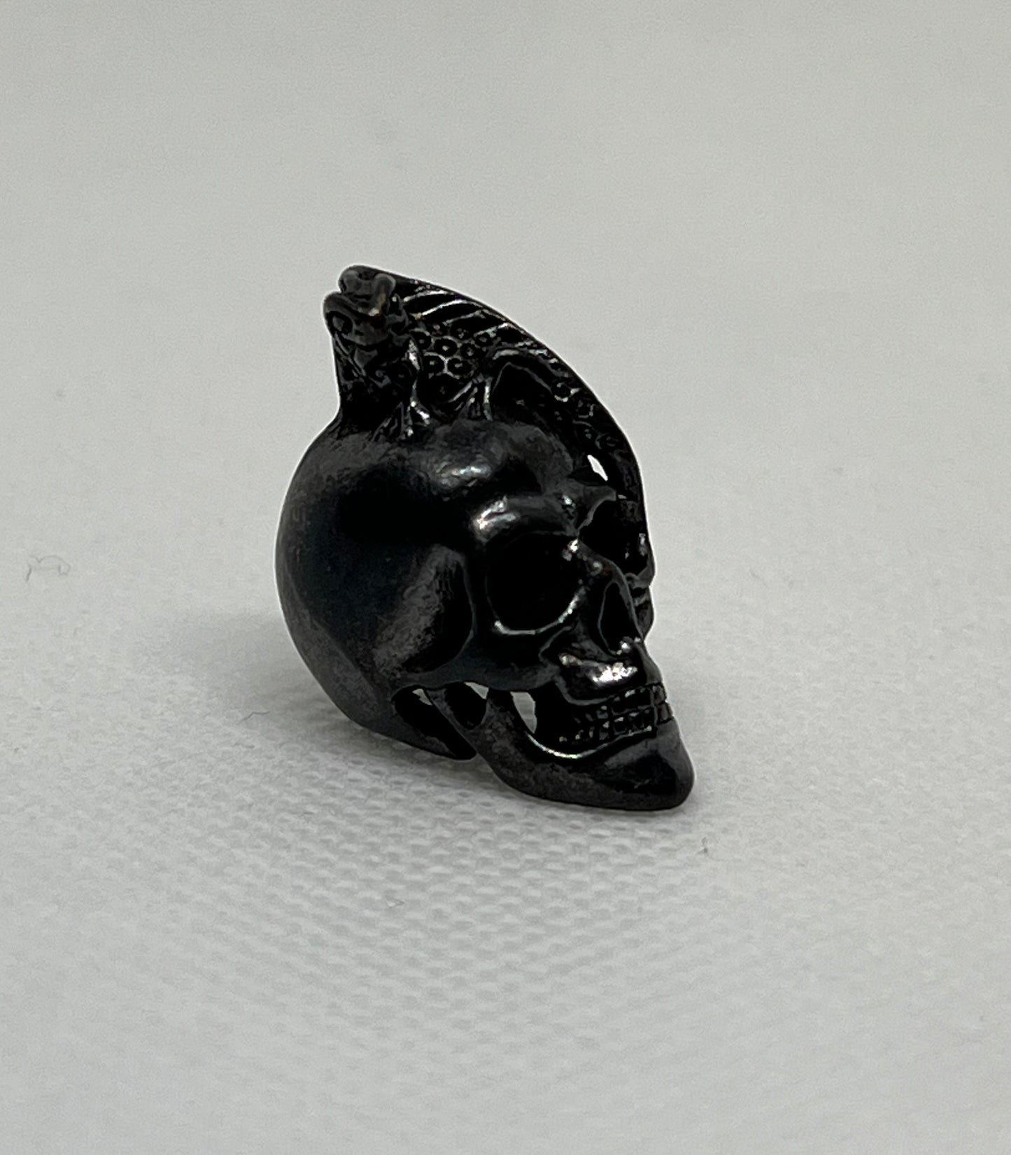 Brass Lizard Skull Lanyard Bead, EDC Paracord Bead.