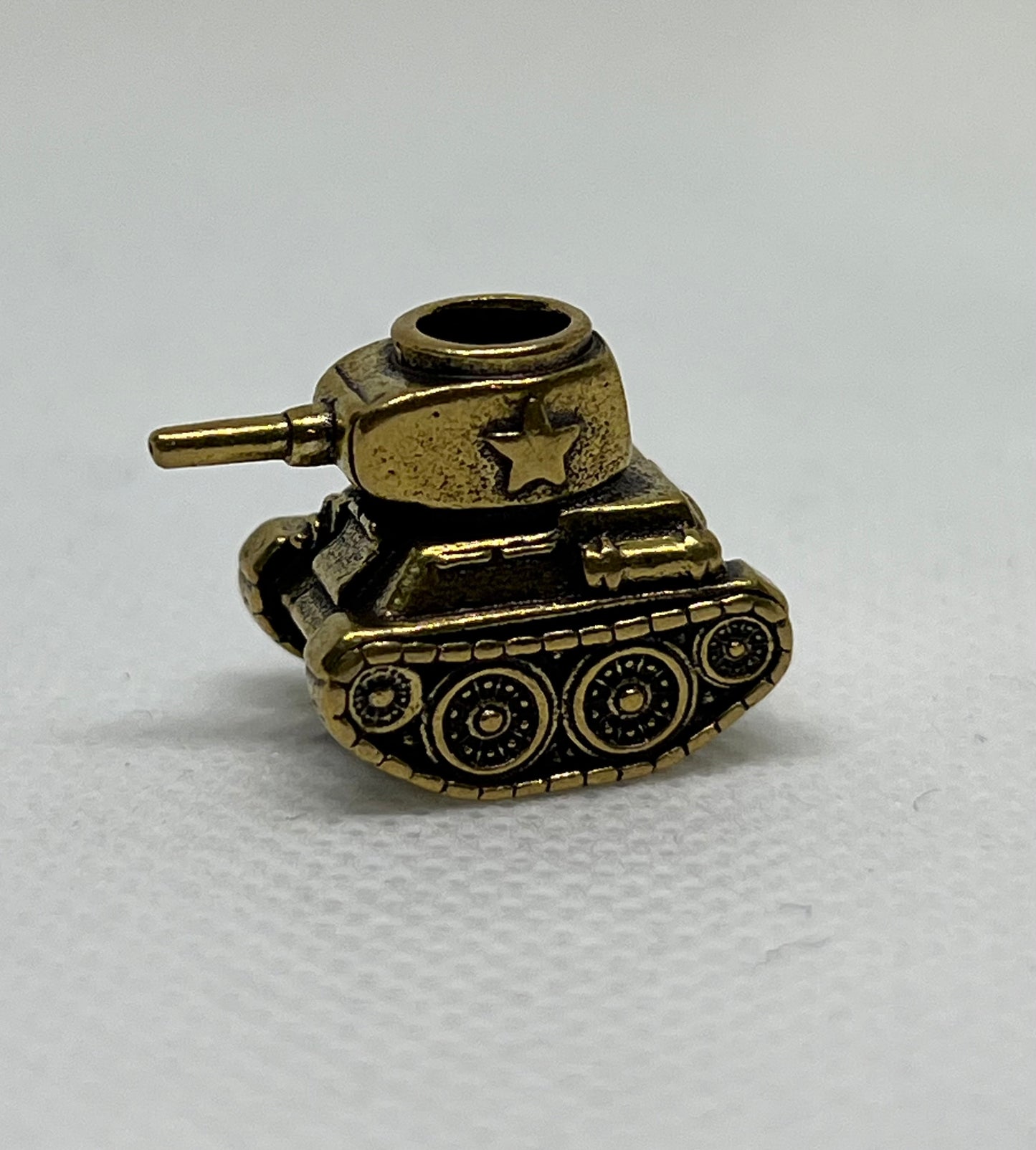 Brass Classic T29 Tank Lanyard Bead, EDC Paracord Bead.