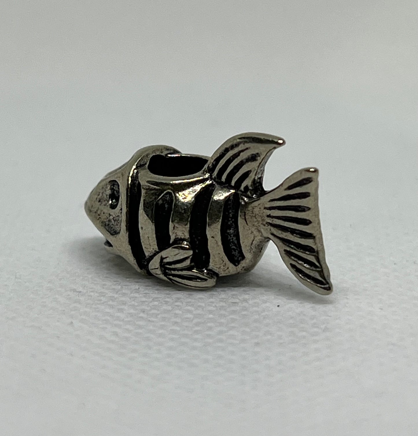 Brass Shark Lanyard Bead, EDC Paracord Bead