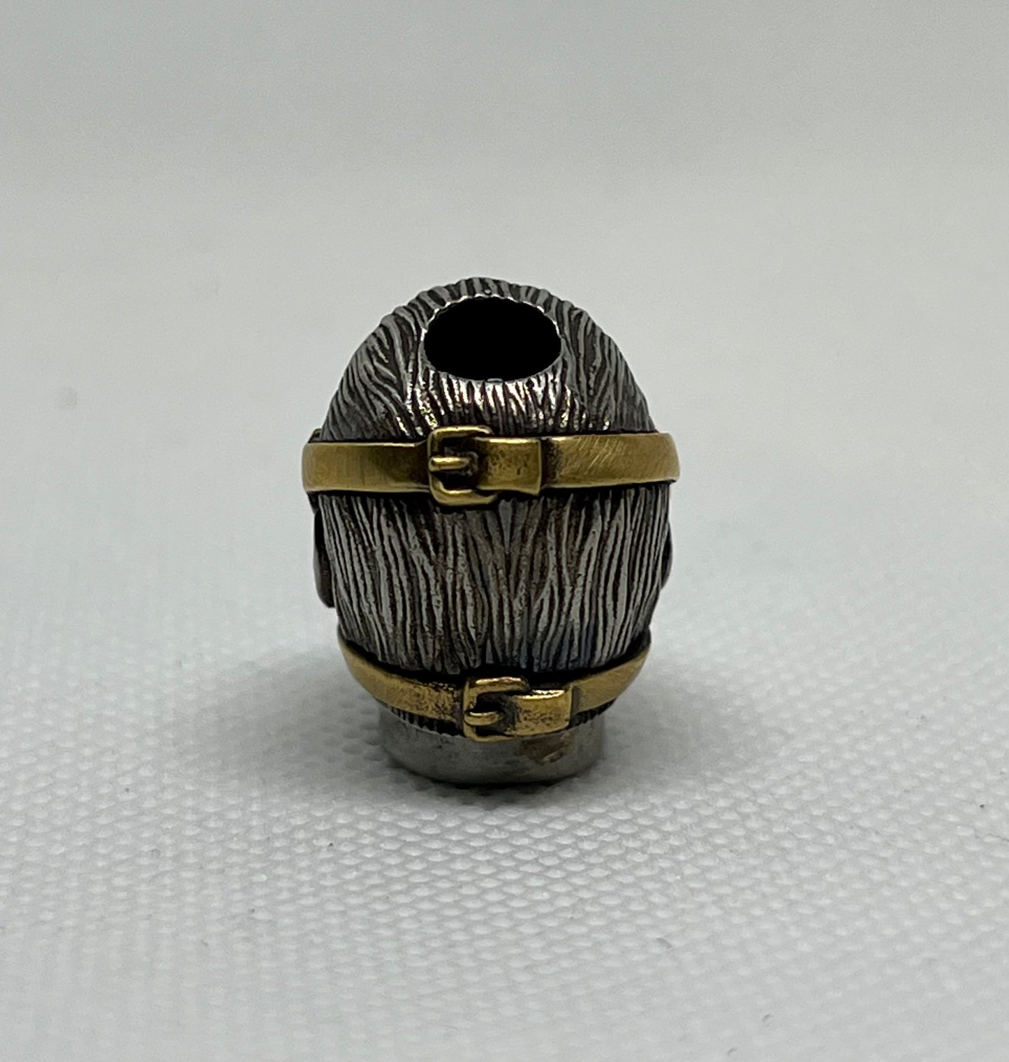 Brass/Copper "Hannibal Lecter" Lanyard Bead, EDC Paracord Bead.