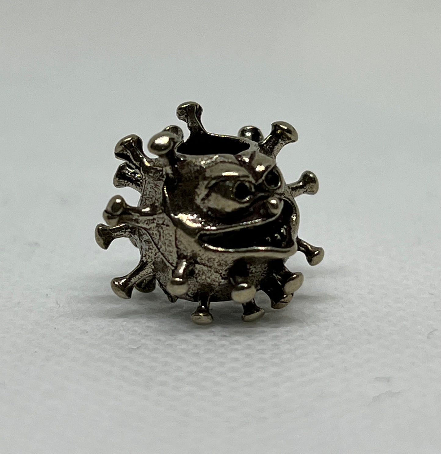 Brass Cartoon Little Monster Lanyard Bead, EDC Paracord Bead.