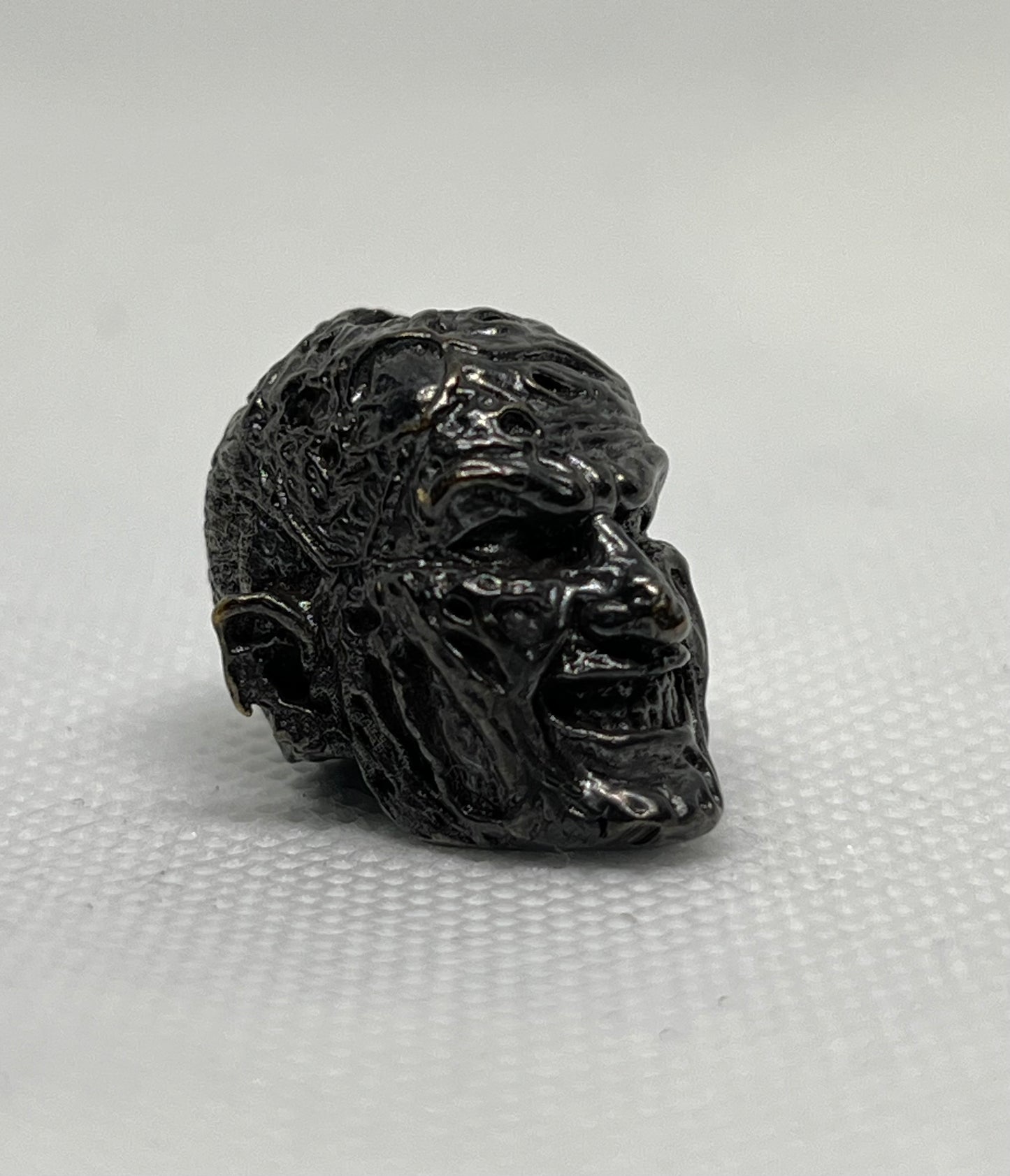 Brass Horror Freddy Lanyard Bead, EDC Paracord Bead.
