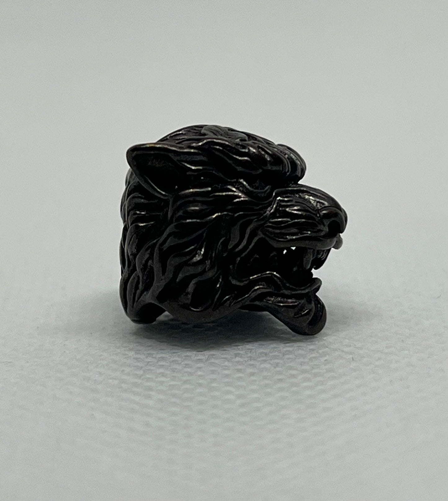 Brass Tiger Head Lanyard Bead, EDC Paracord Bead
