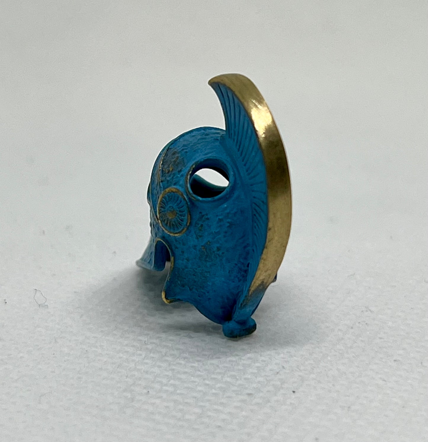 Brass Spartan Warrior Helmet Lanyard Bead, EDC Paracord Bead.
