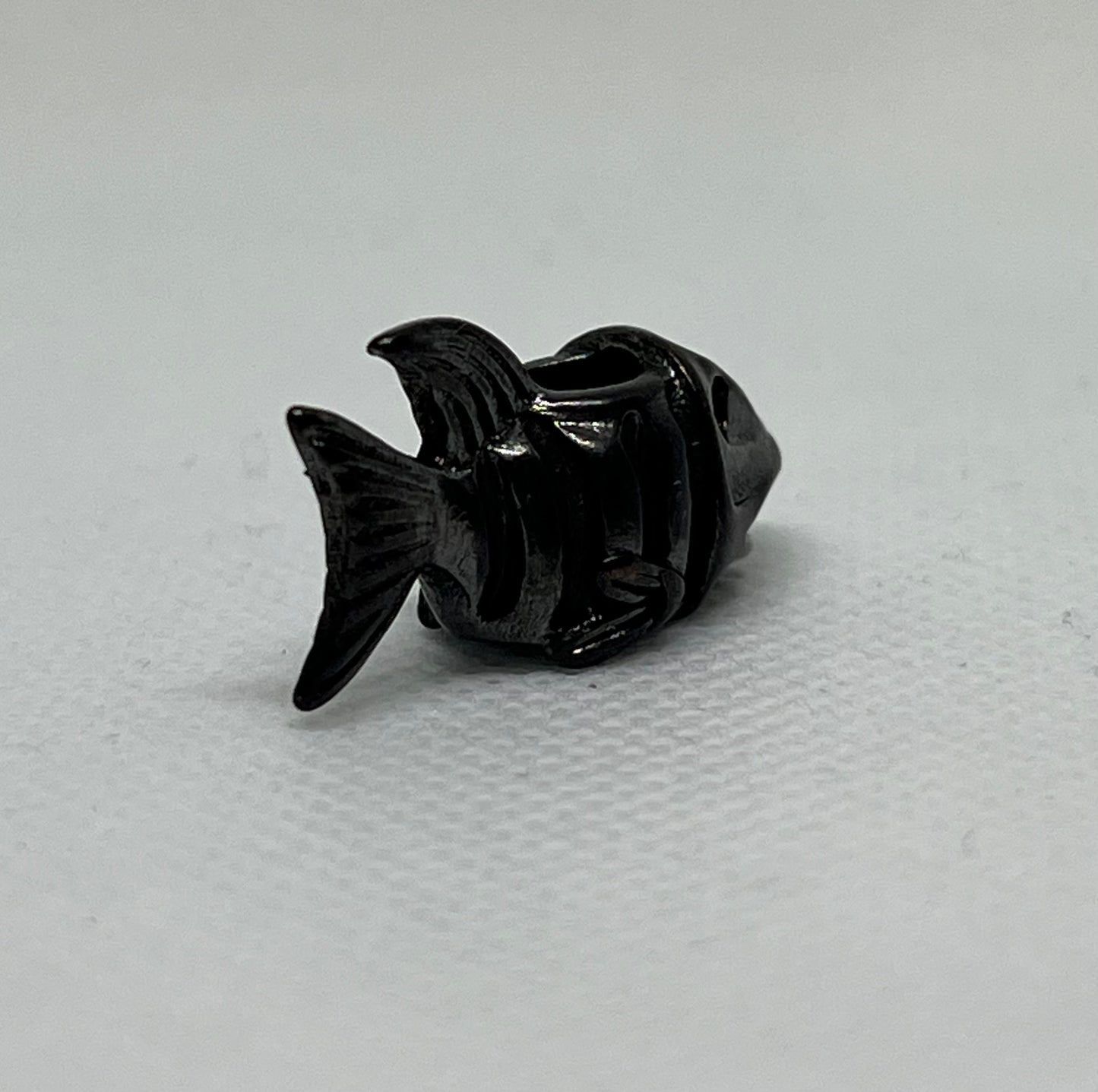 Brass Shark Lanyard Bead, EDC Paracord Bead