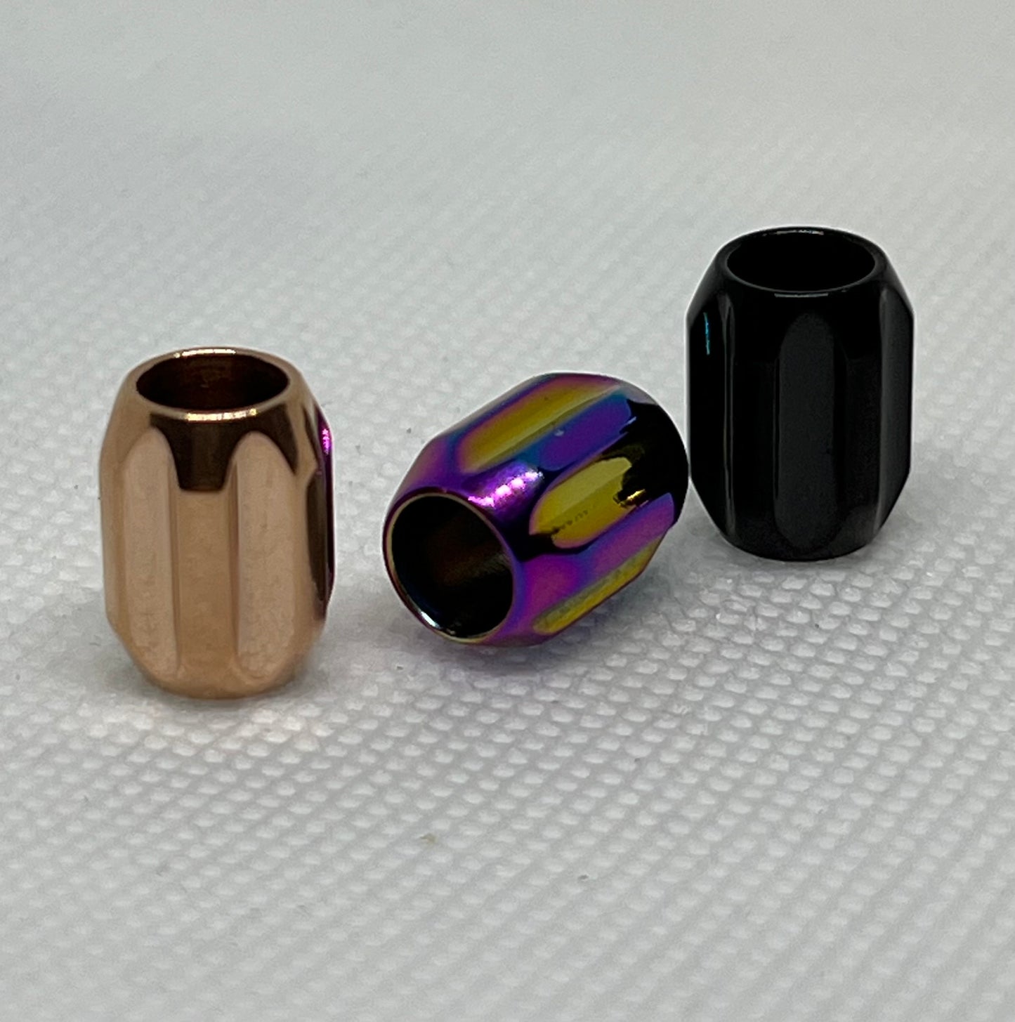 Stainless Steel Barrel Lanyard Bead, EDC Paracord Bead.