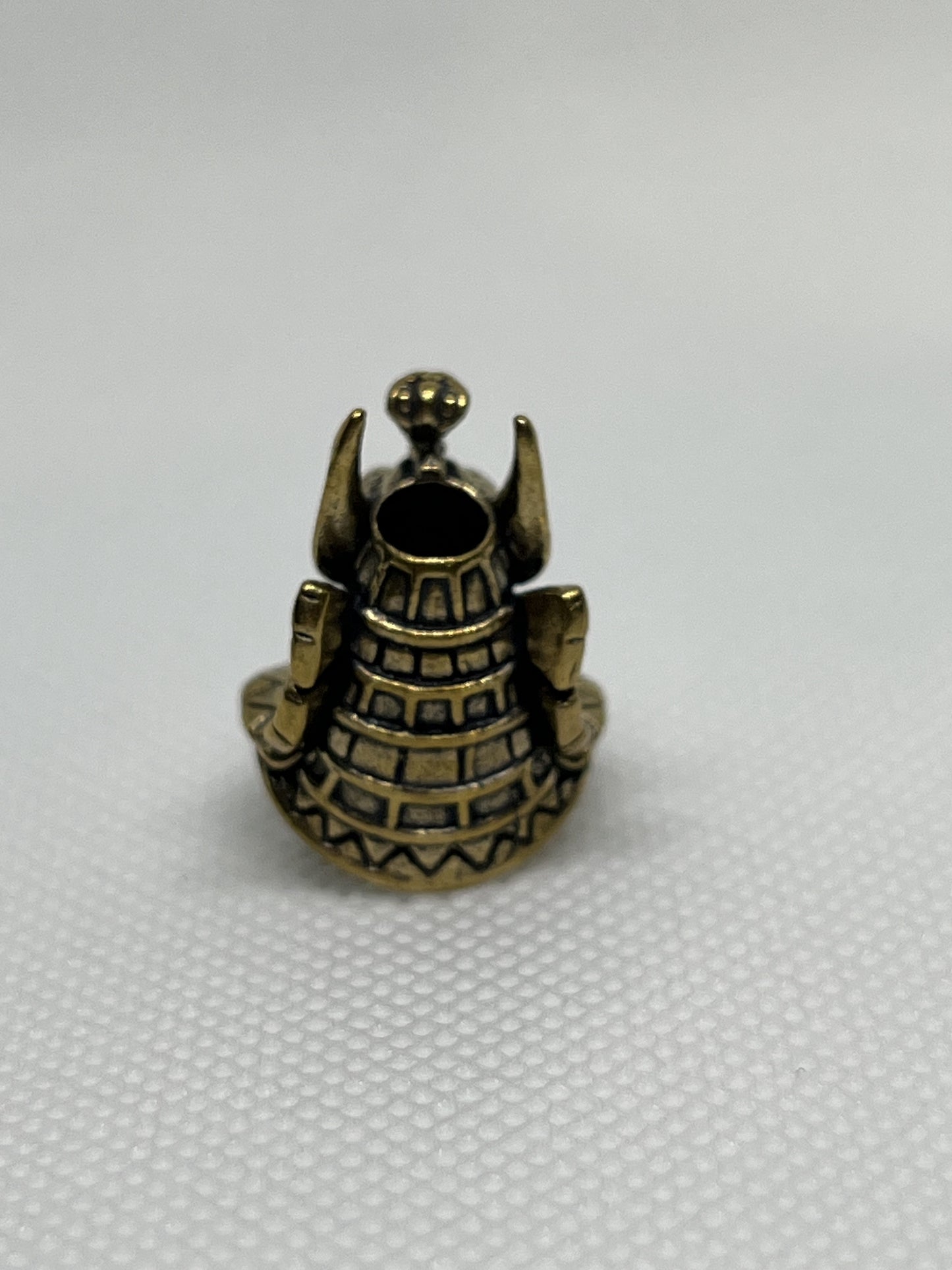 Egyptian Anubis Brass Lanyard Bead, EDC Paracord Bead.