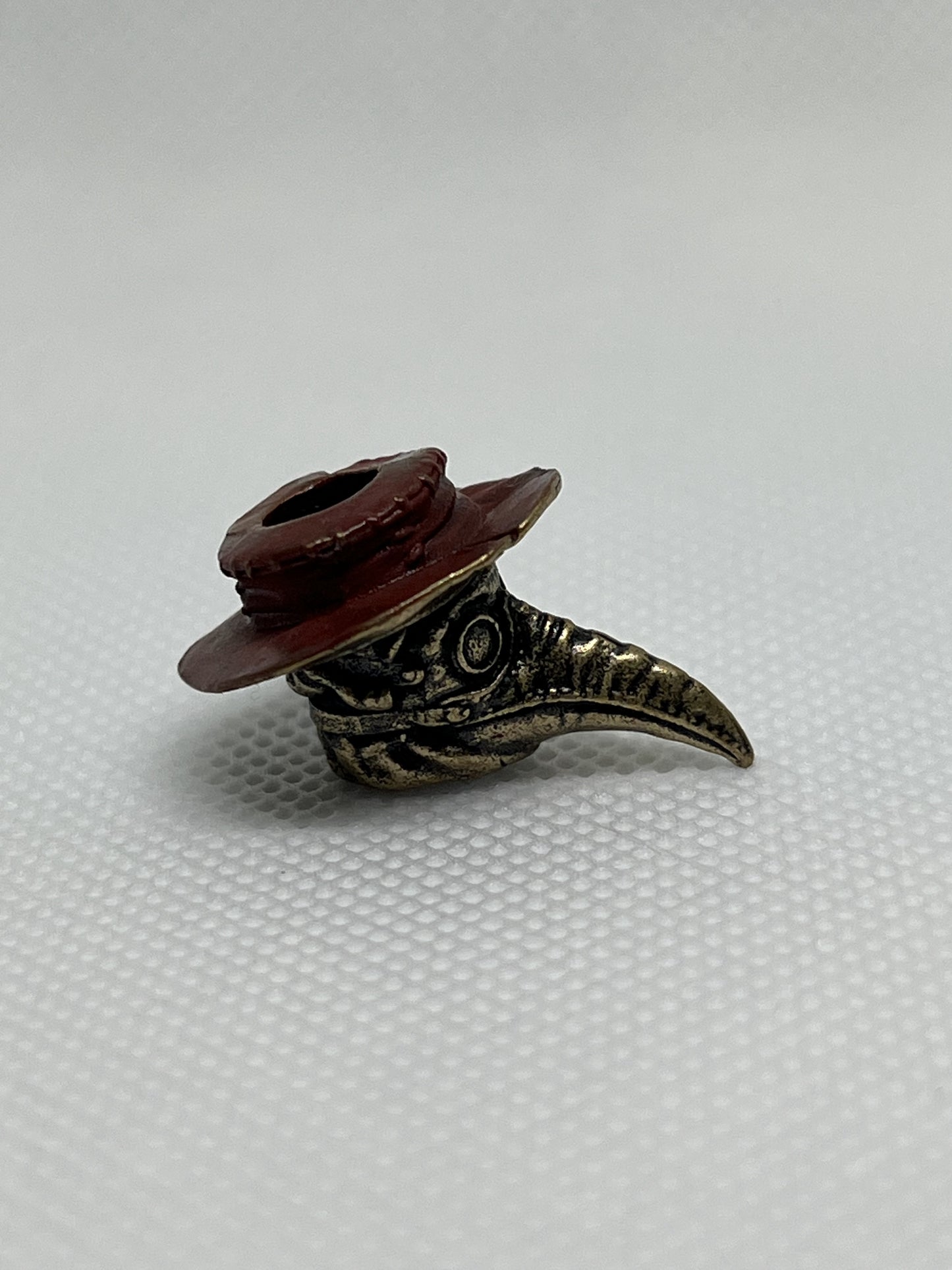 Plague Doctor Brass Lanyard Bead, EDC Paracord Bead.
