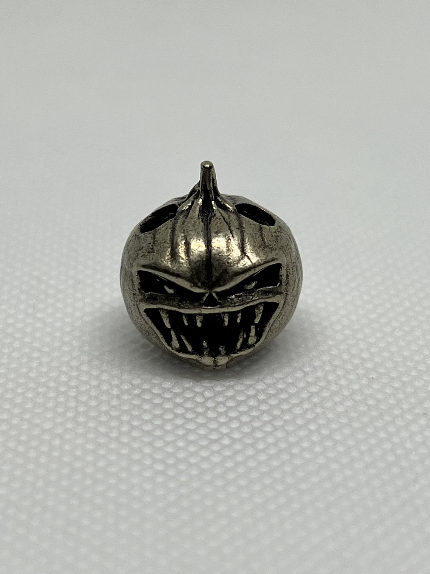 Halloween Pumpkin Brass Lanyard Bead, EDC Paracord Bead.
