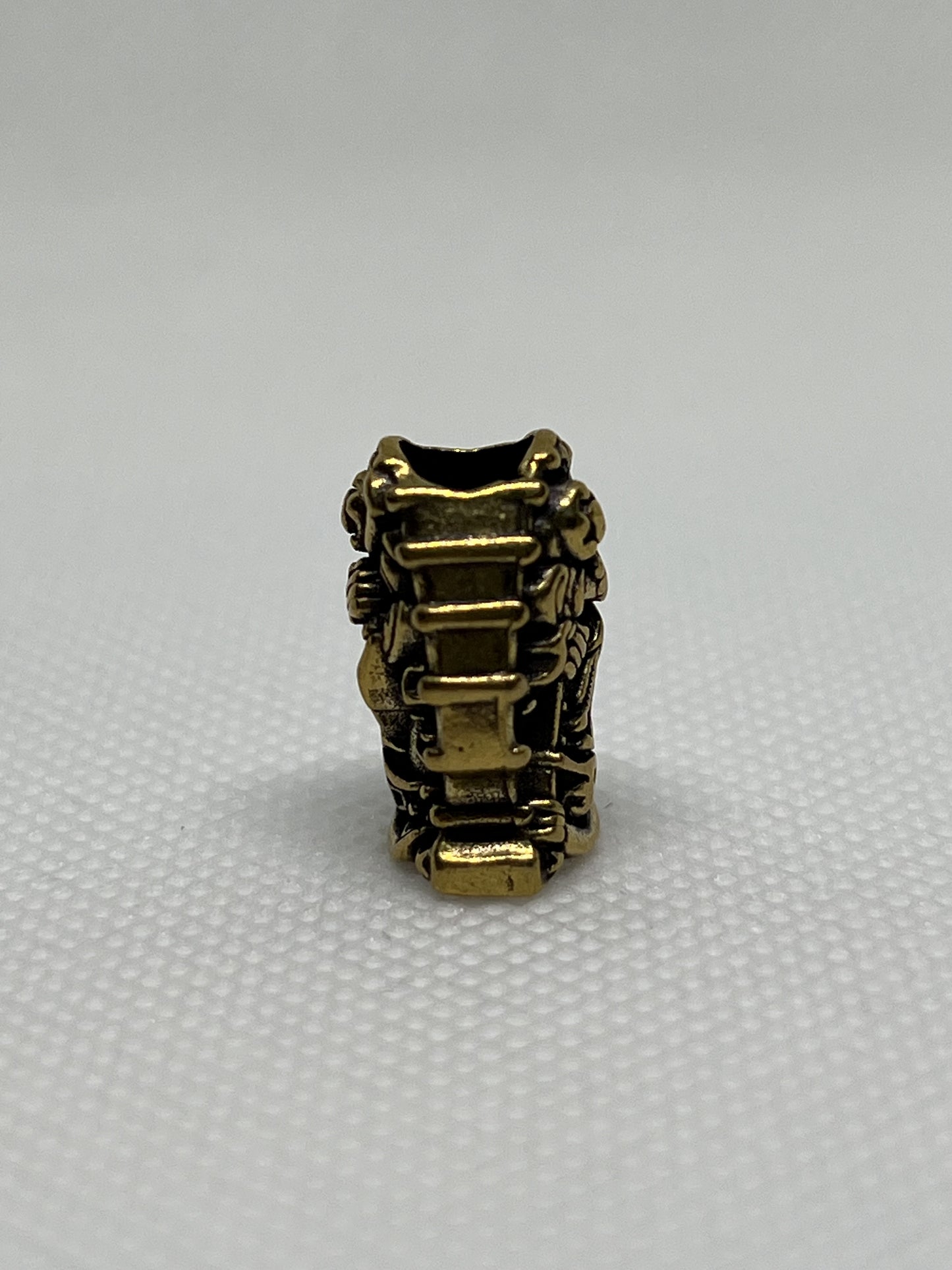 Plague Doctor Grim Reaper, Copper Lanyard Bead, EDC Paracord Bead.