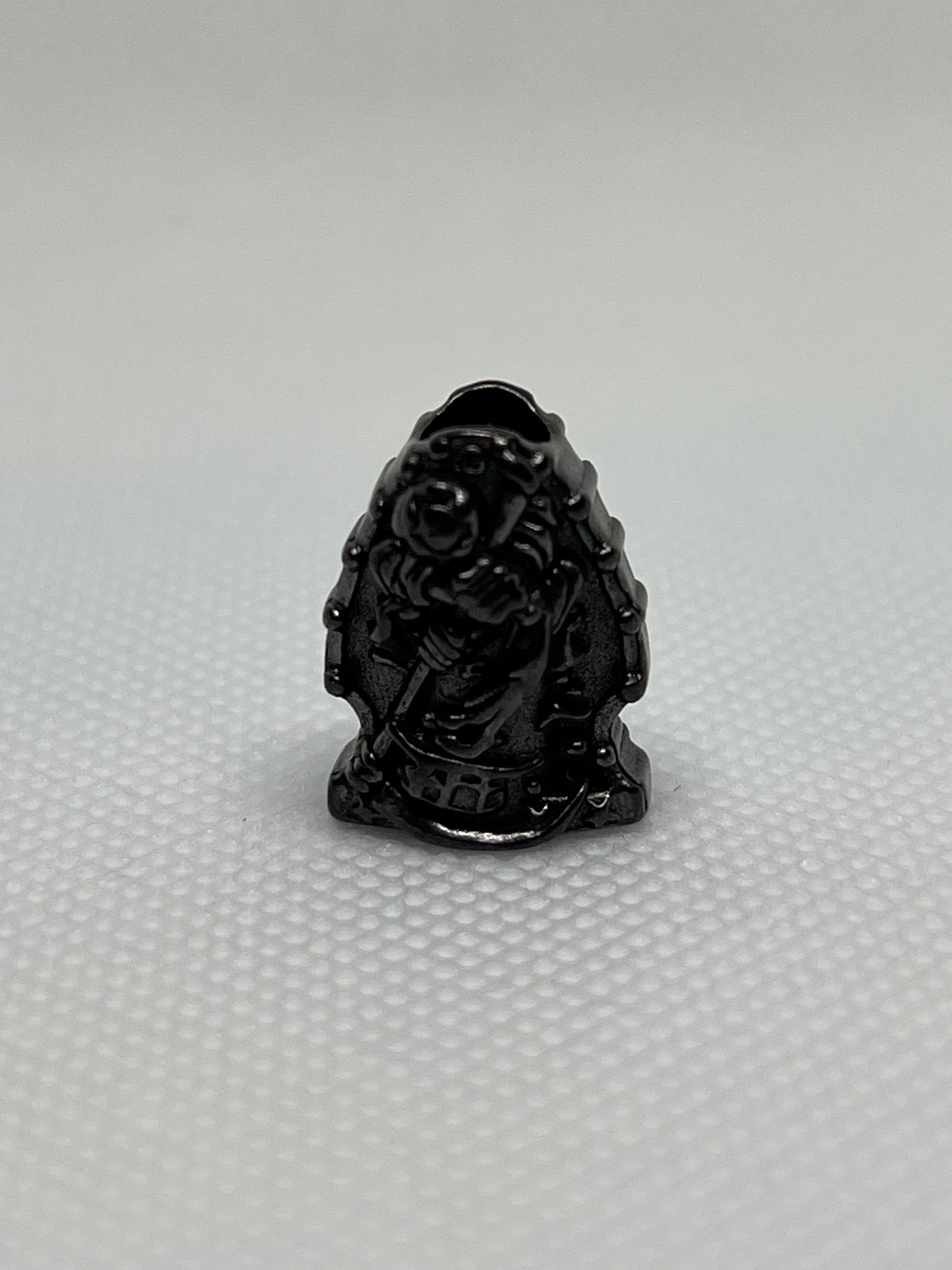 Plague Doctor Grim Reaper, Copper Lanyard Bead, EDC Paracord Bead.