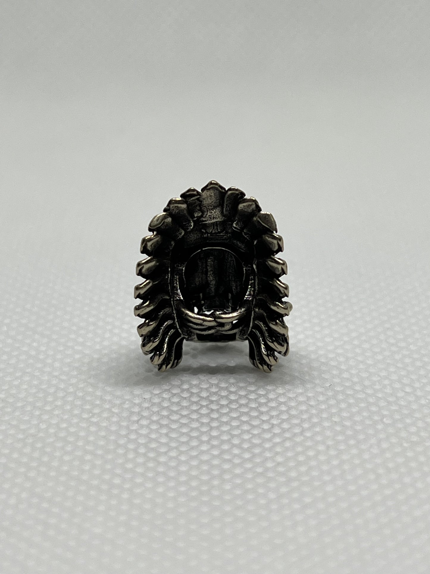 Copper Tribal Cheif Skull Lanyard Bead, EDC Paracord Bead.