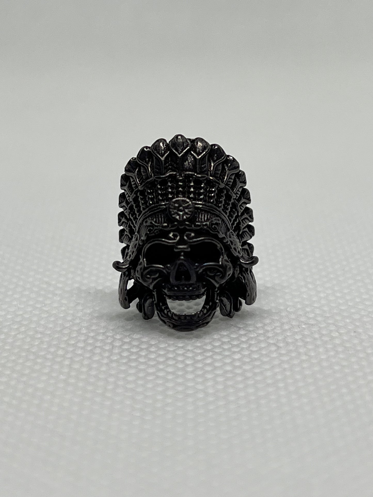 Copper Tribal Cheif Skull Lanyard Bead, EDC Paracord Bead.
