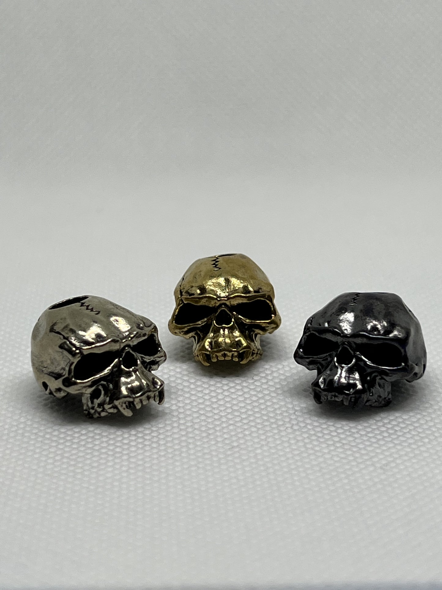 Brass Orcish Warrior Lanyard Bead, EDC Paracord Bead.