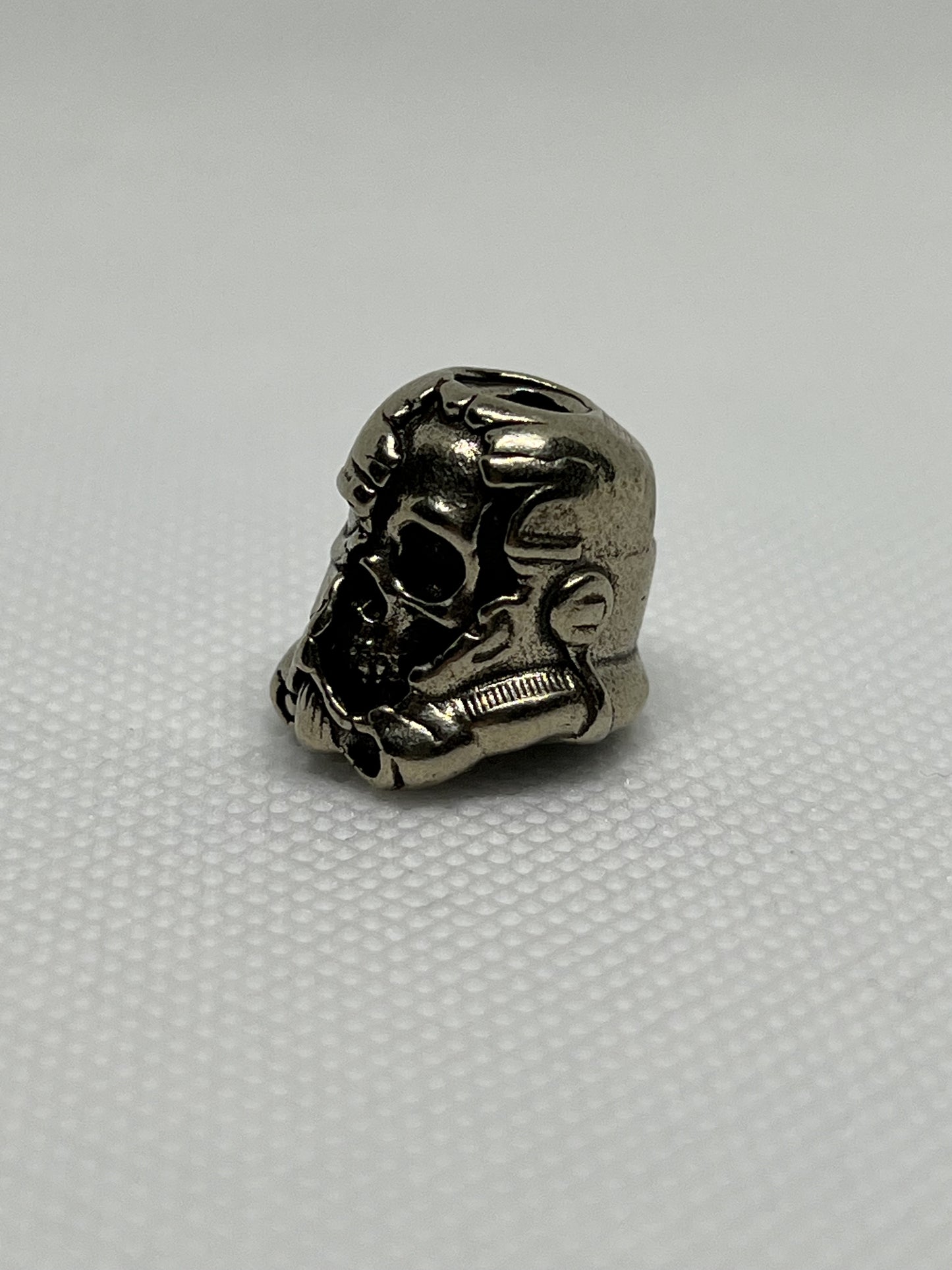 Copper Storm Trooper Death Mask Lanyard Bead, EDC Paracord Bead.