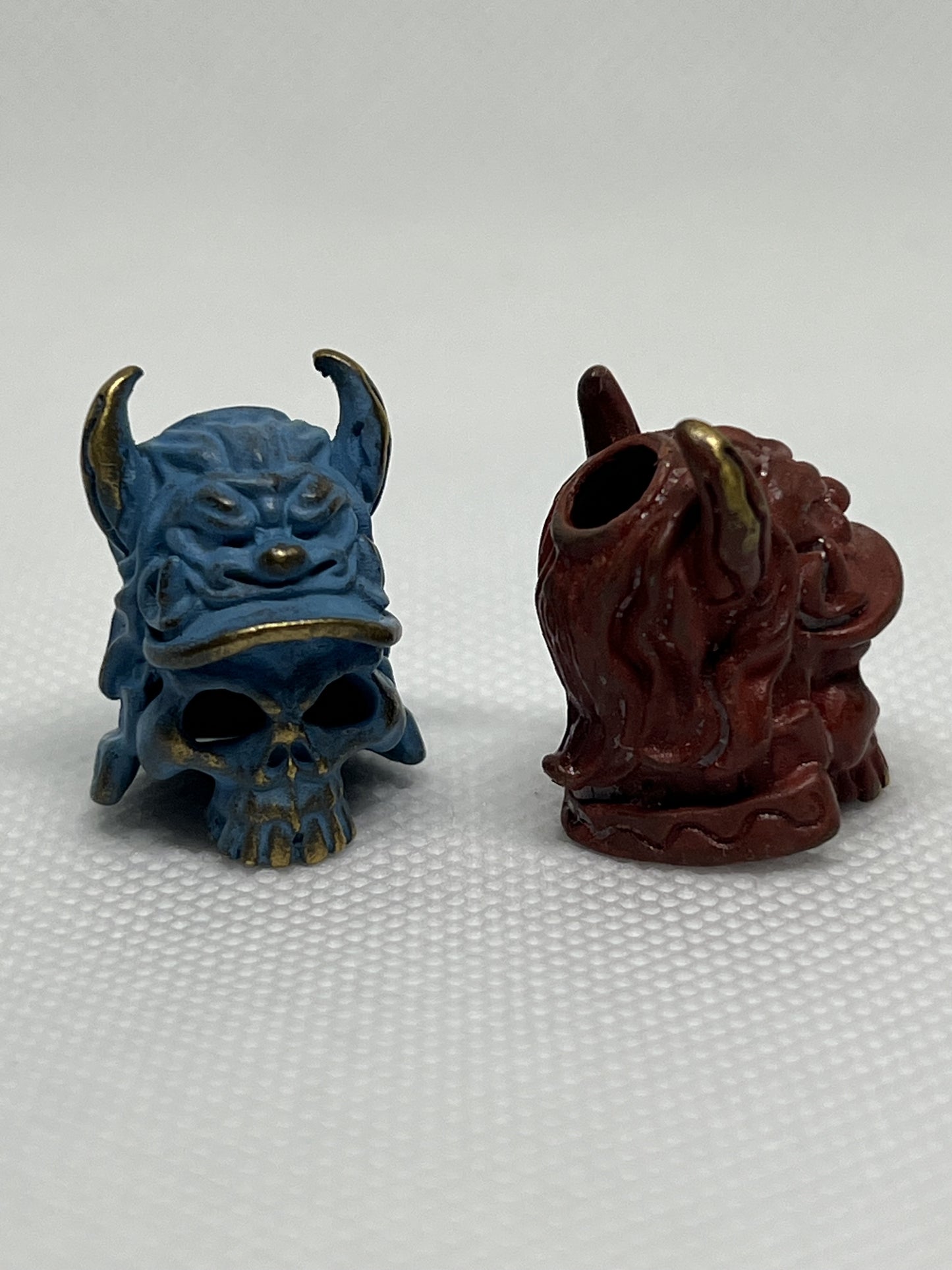 Brass Warrior Helmet Skull Lanyard Bead, EDC Paracord Bead.