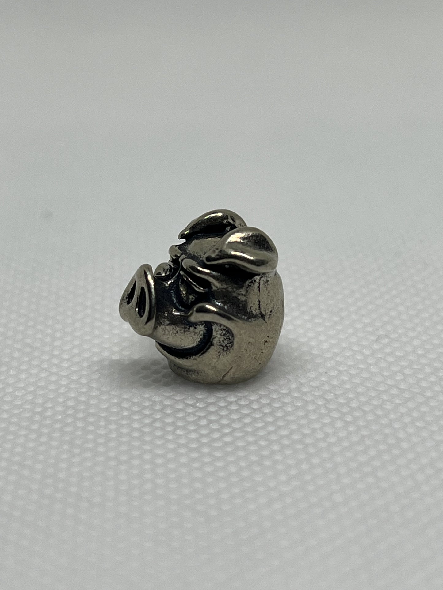 Smiling Pig Brass Lanyard Bead, EDC Paracord Bead.