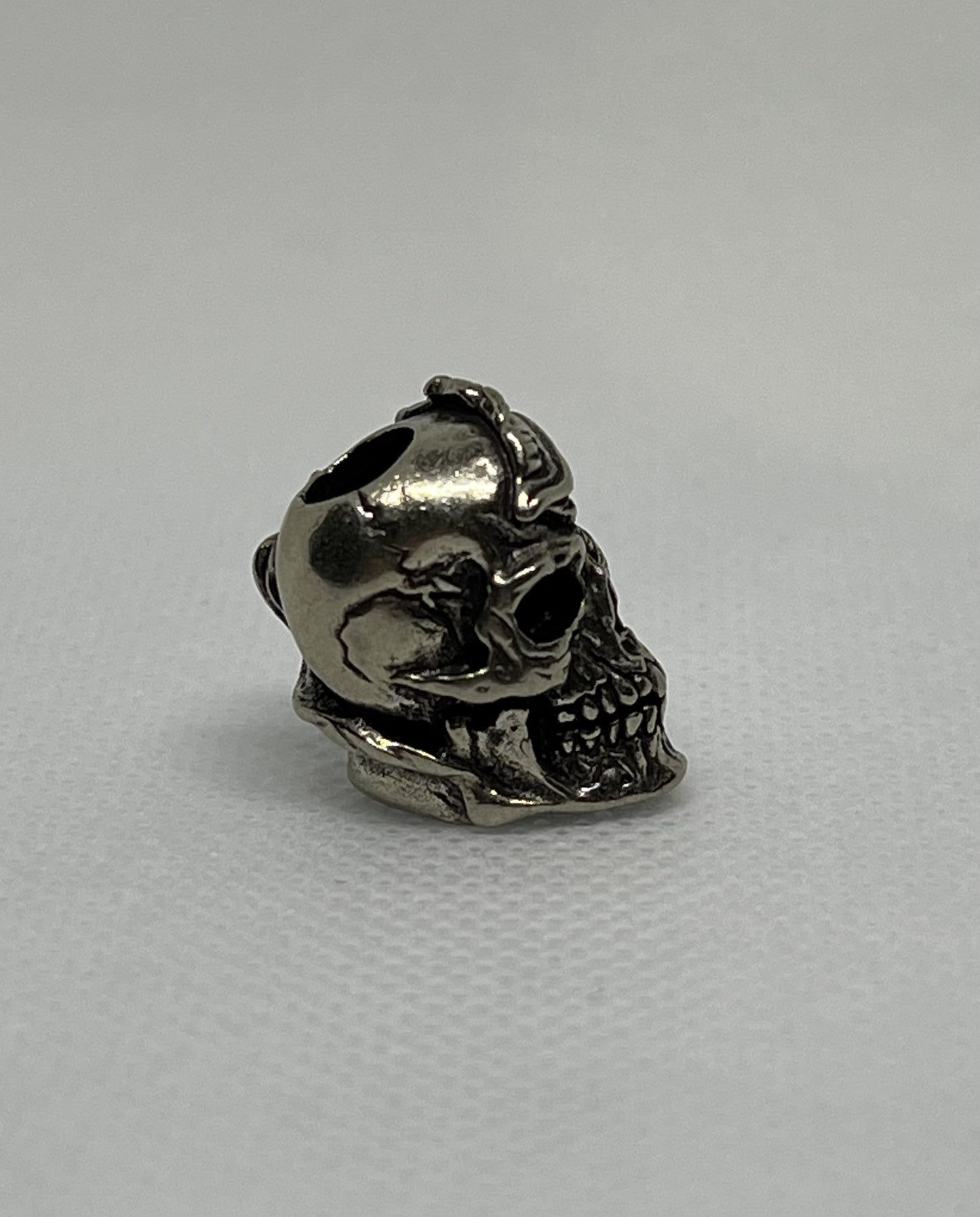 Brass Skull Parasitism Lanyard Bead, EDC Paracord Bead.