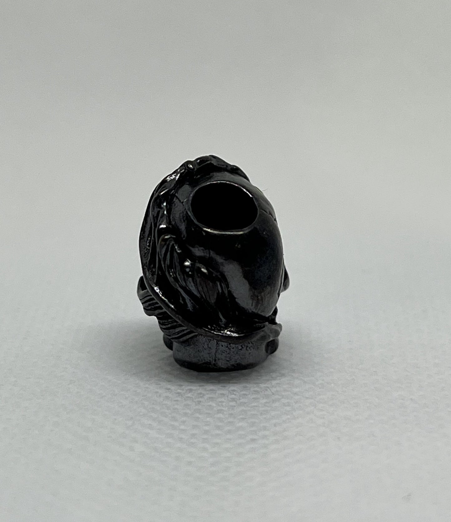 Brass Skull Parasitism Lanyard Bead, EDC Paracord Bead.