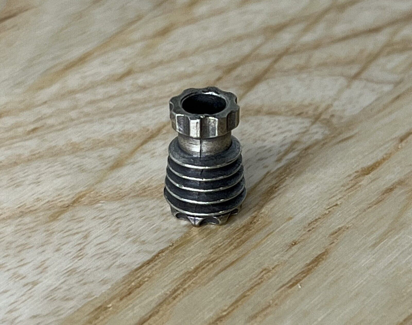 Brass String Column Shaped Lanyard Bead, EDC Paracord Bead.