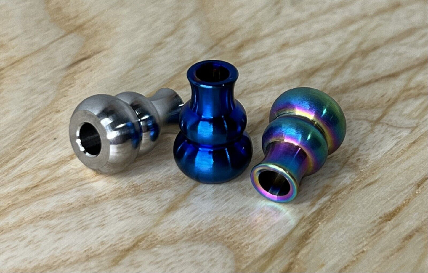 Alloy Parachute Bead, Gourd Shaped Lanyard Bead, EDC Paracord Bead