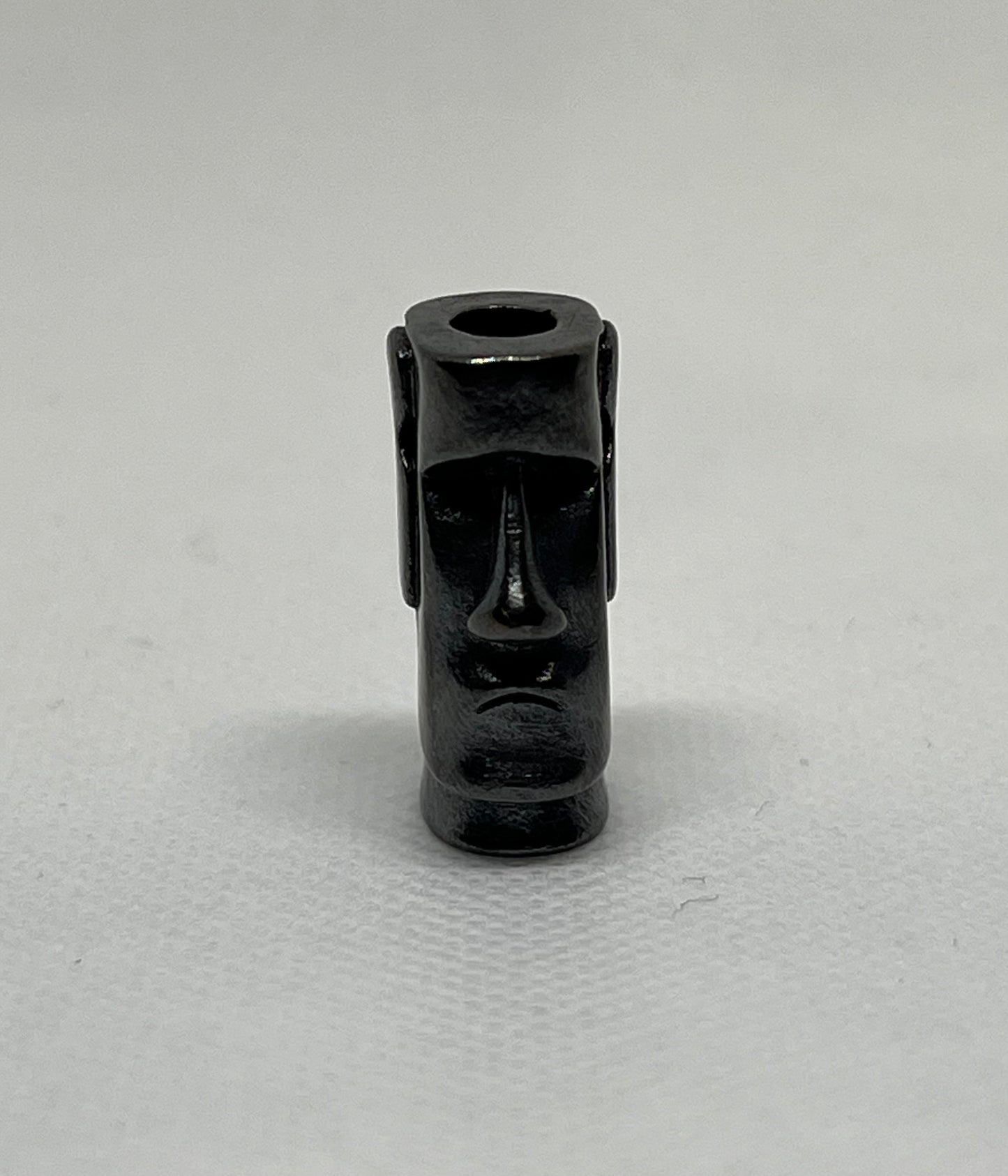 Brass Easter Island Moai Statue Lanyard Bead, EDC Paracord Bead