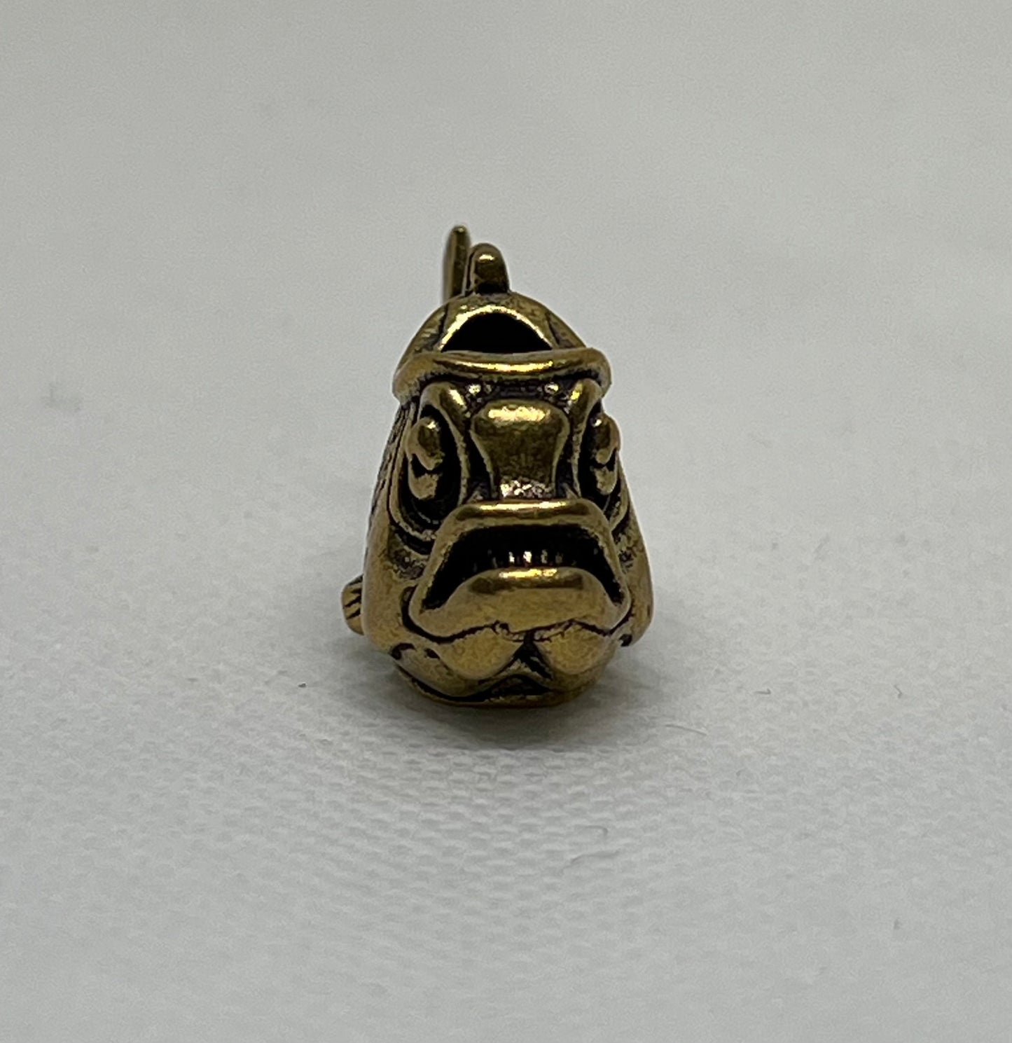 Brass Piranha Lanyard Bead, EDC Paracord Bead