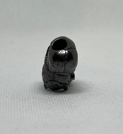 Brass Double Layered Skull Lanyard Bead, EDC Paracord Bead.
