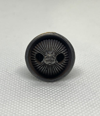 Distressed Dark Chinese Style Lanyard Bead, EDC Paracord Bead.
