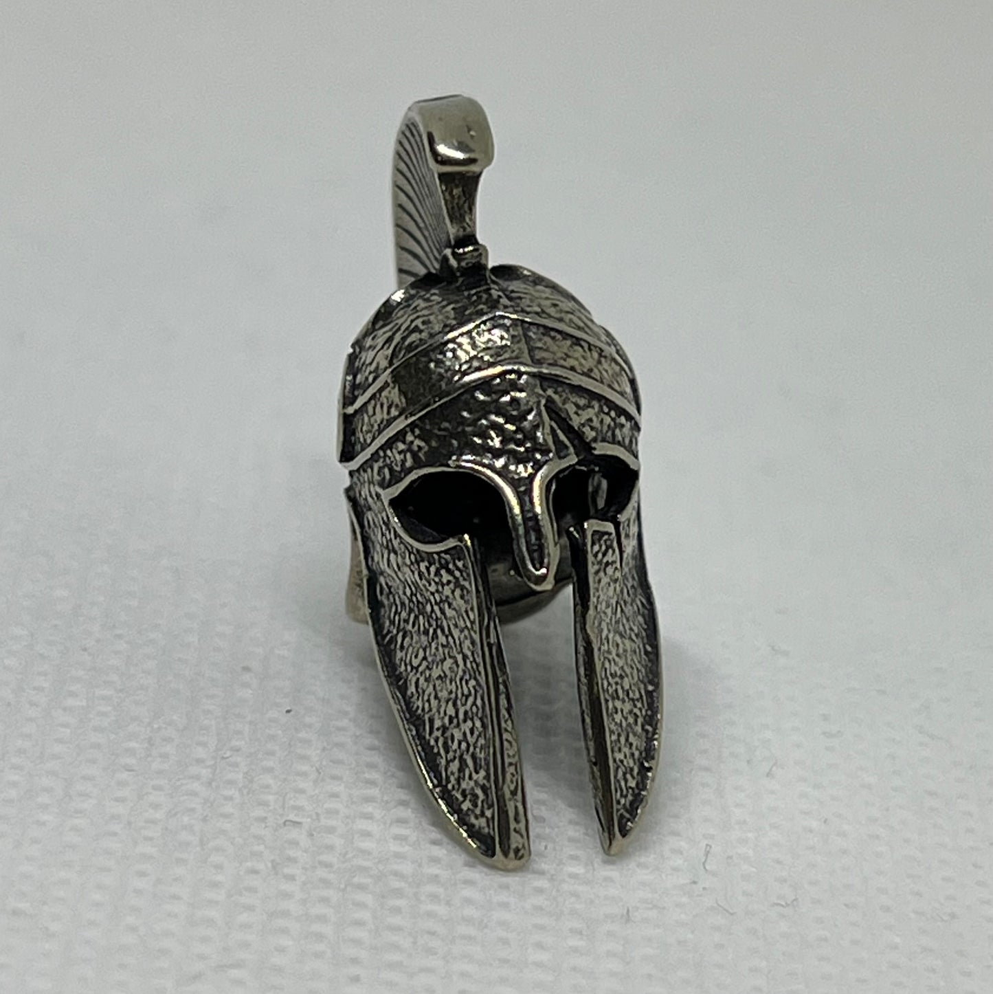 Brass Spartan Warrior Helmet Lanyard Bead, EDC Paracord Bead.
