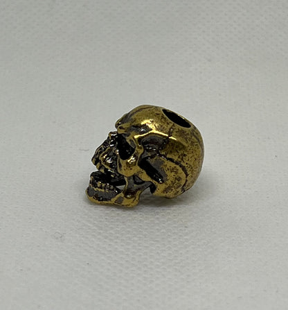 Brass Skull Lanyard Beads, EDC Paracord Beads