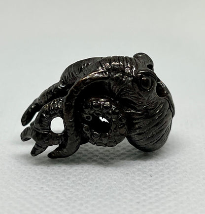 Brass Octopus Lanyard Bead, EDC Paracord Bead